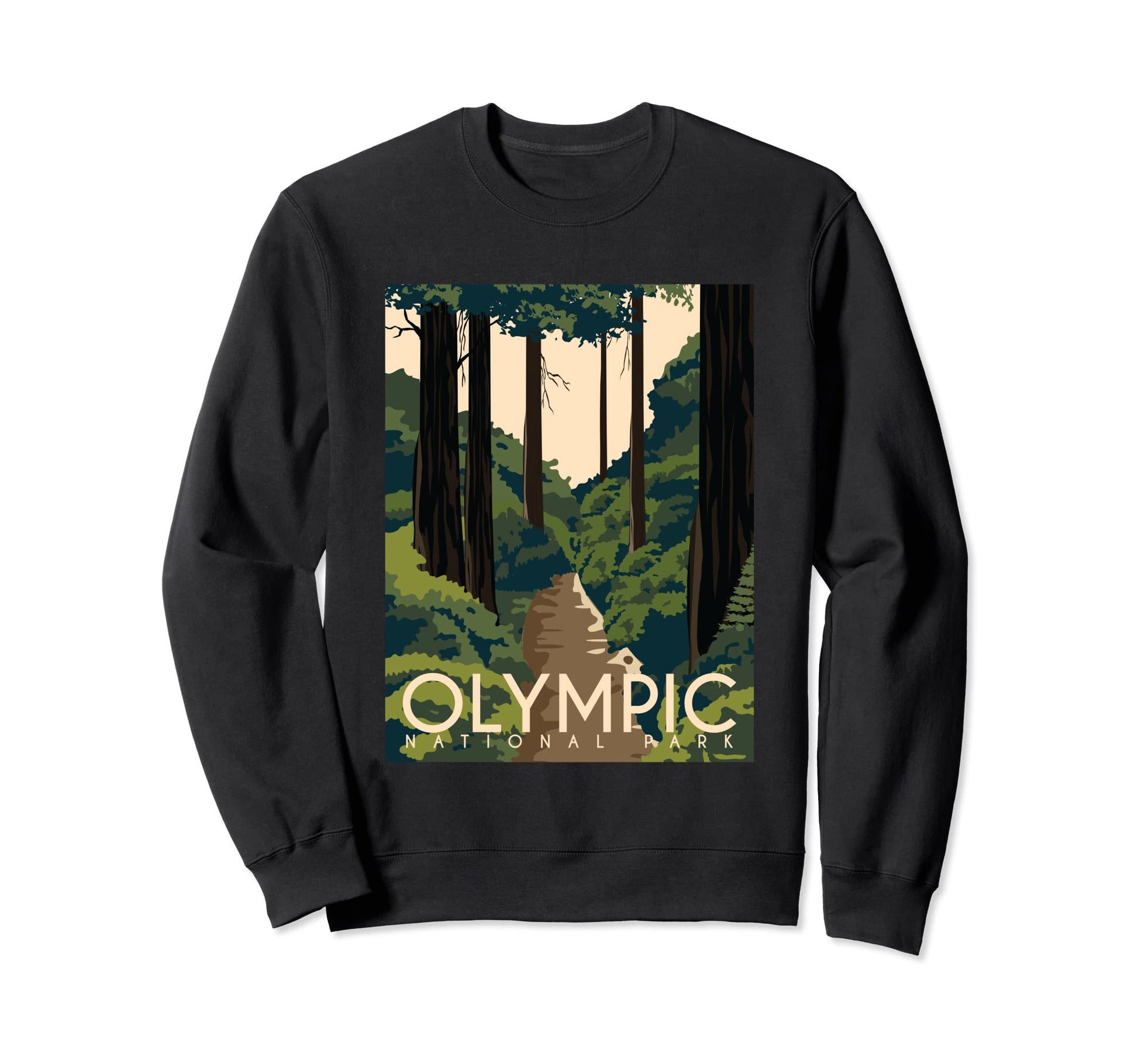 Olympic National Park Sweatshirt - Unique Graphic for Adults - T-Shirt, Sweatshirt, Hoodie