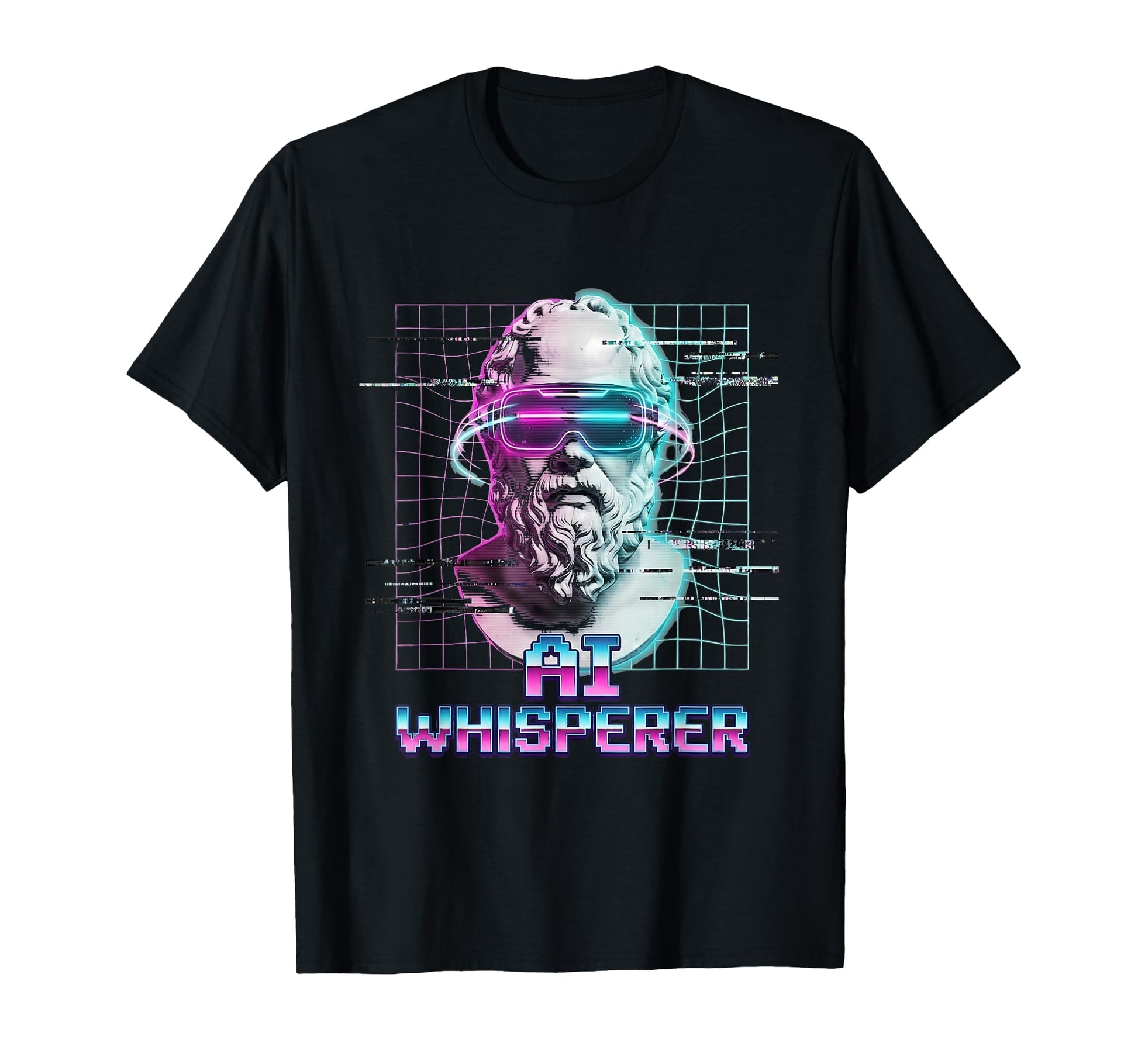 Ai Whisperer Vaporwave Aesthetic T-Shirt - Minimalist Print Men Women - T-Shirt, Sweatshirt, Hoodie