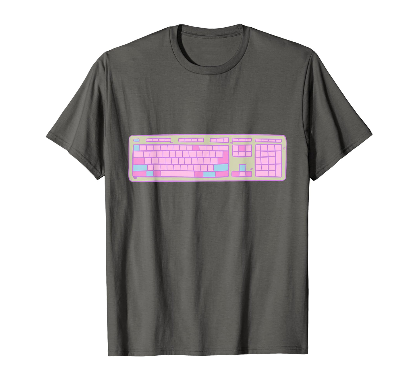 Vaporwave Keyboard Aesthetic T-Shirt - Custom Art Print Unisex - T-Shirt, Sweatshirt, Hoodie