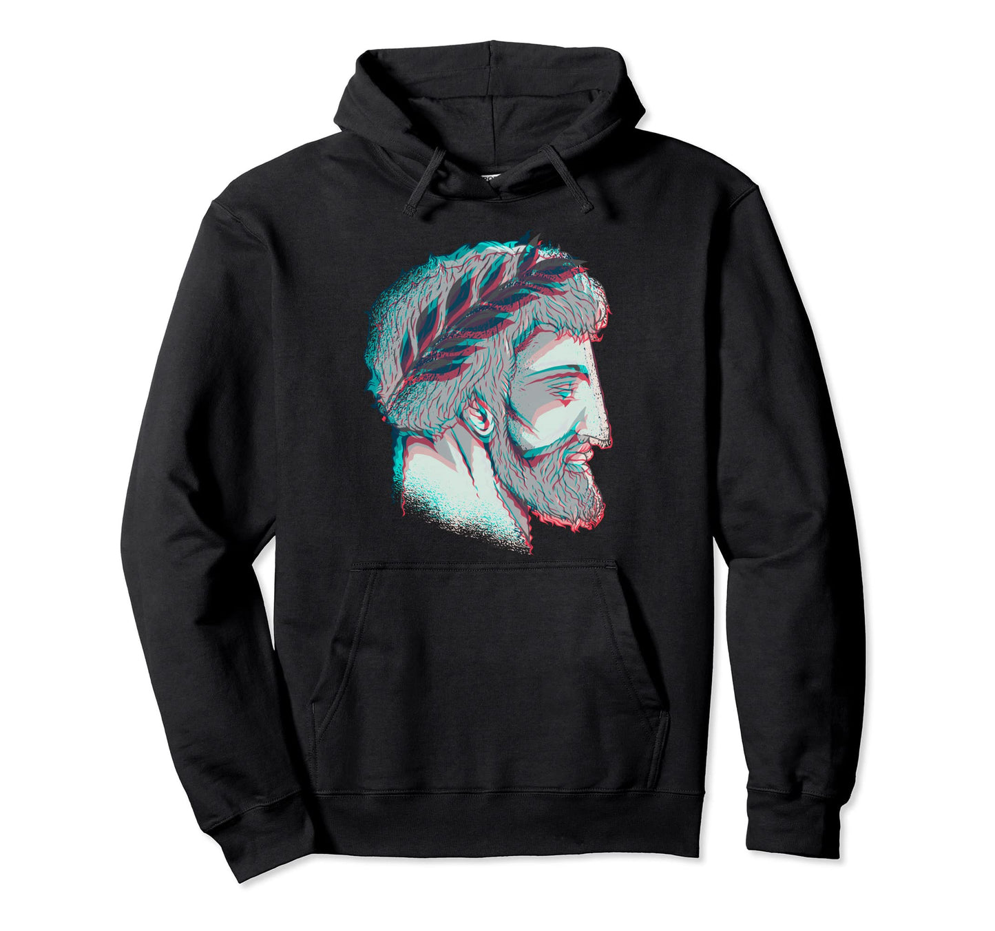 80S 90S Vaporwave Aesthetic Roman Head Hoodie - Trendy Graphic Men Women - T-Shirt, Sweatshirt, Hoodie