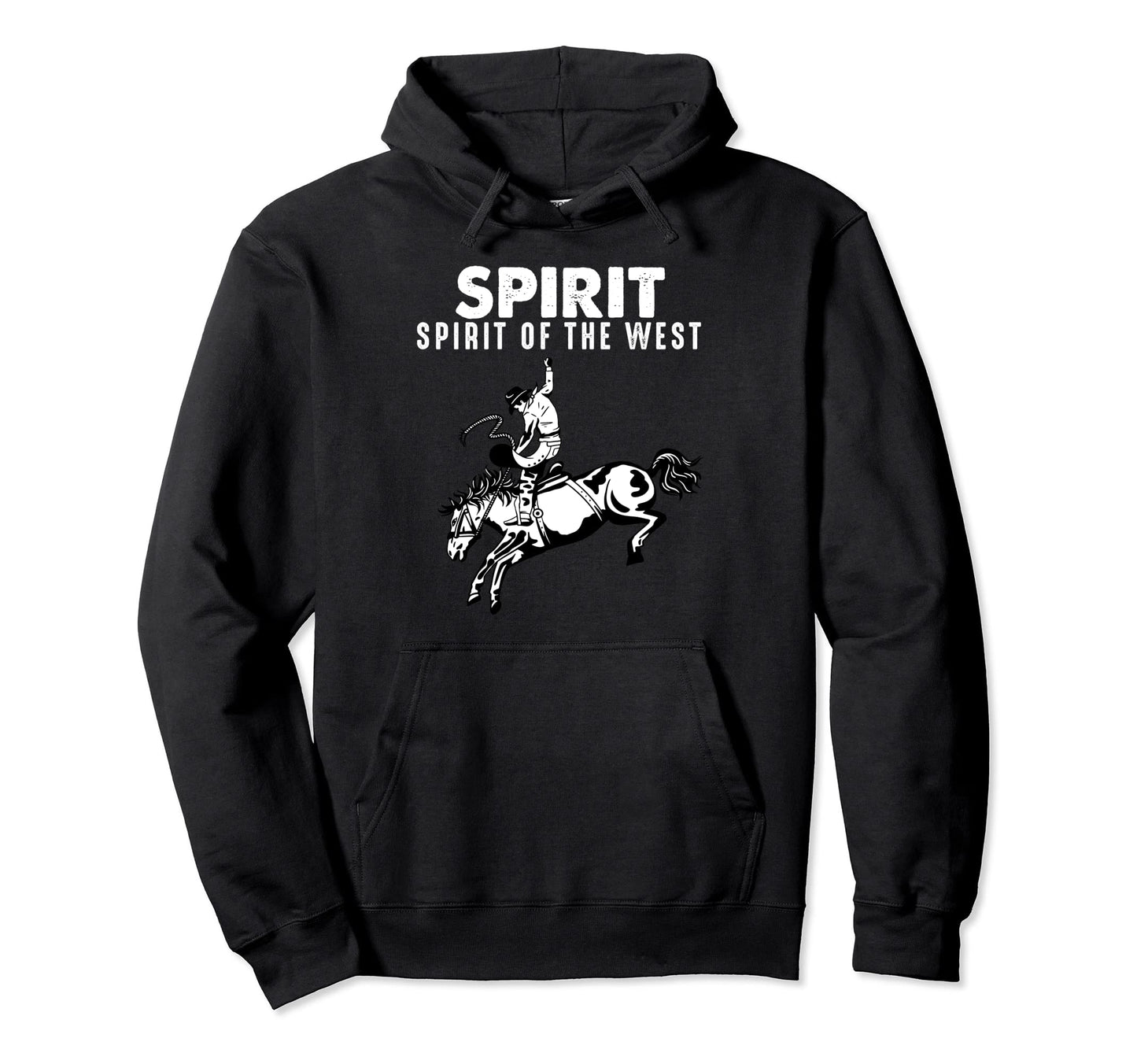 Spirit West Cowboy Riding Horse Rodeo Hoodie - Novelty Apparel for Adults - T-Shirt, Sweatshirt, Hoodie