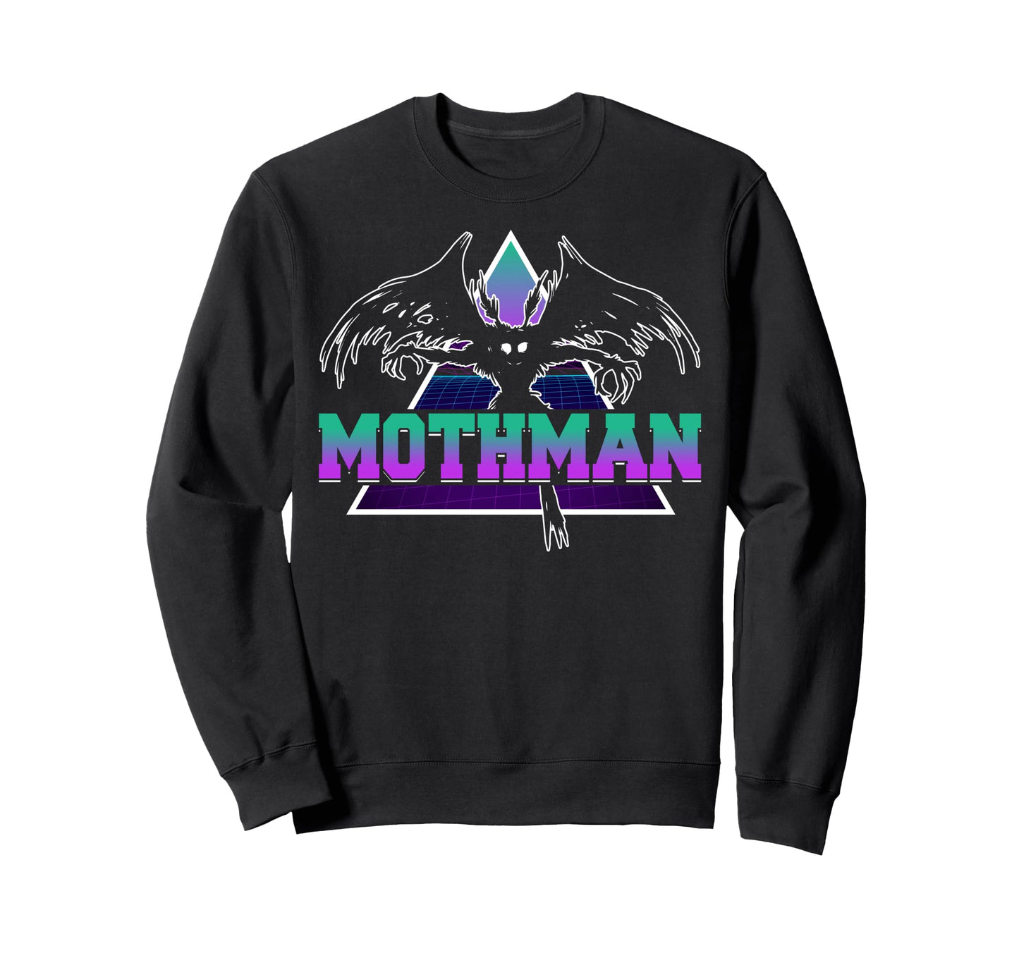 Vaporwave Aesthetic Mothman Sweatshirt - Streetwear Style Unisex - T-Shirt, Sweatshirt, Hoodie