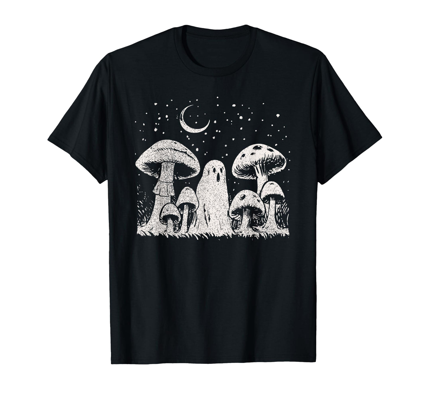 Halloween Mushroom Ghost Grunge 90 T-Shirt - Novelty Apparel for Adults - T-Shirt, Sweatshirt, Hoodie