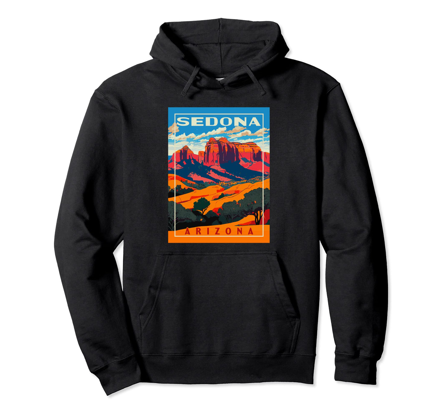 Sedona Arizona Wpa National Park Hoodie - Fun Novelty Design Men Women - T-Shirt, Sweatshirt, Hoodie