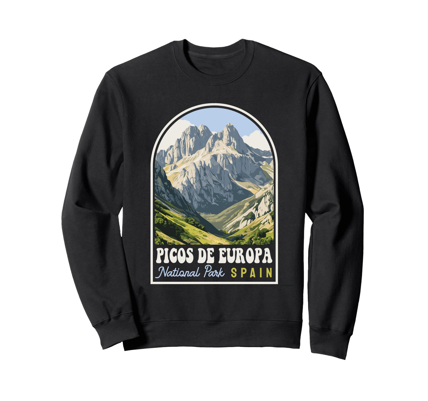 Picos De Europa National Park Spain Sweatshirt - Unique Graphic Unisex - T-Shirt, Sweatshirt, Hoodie