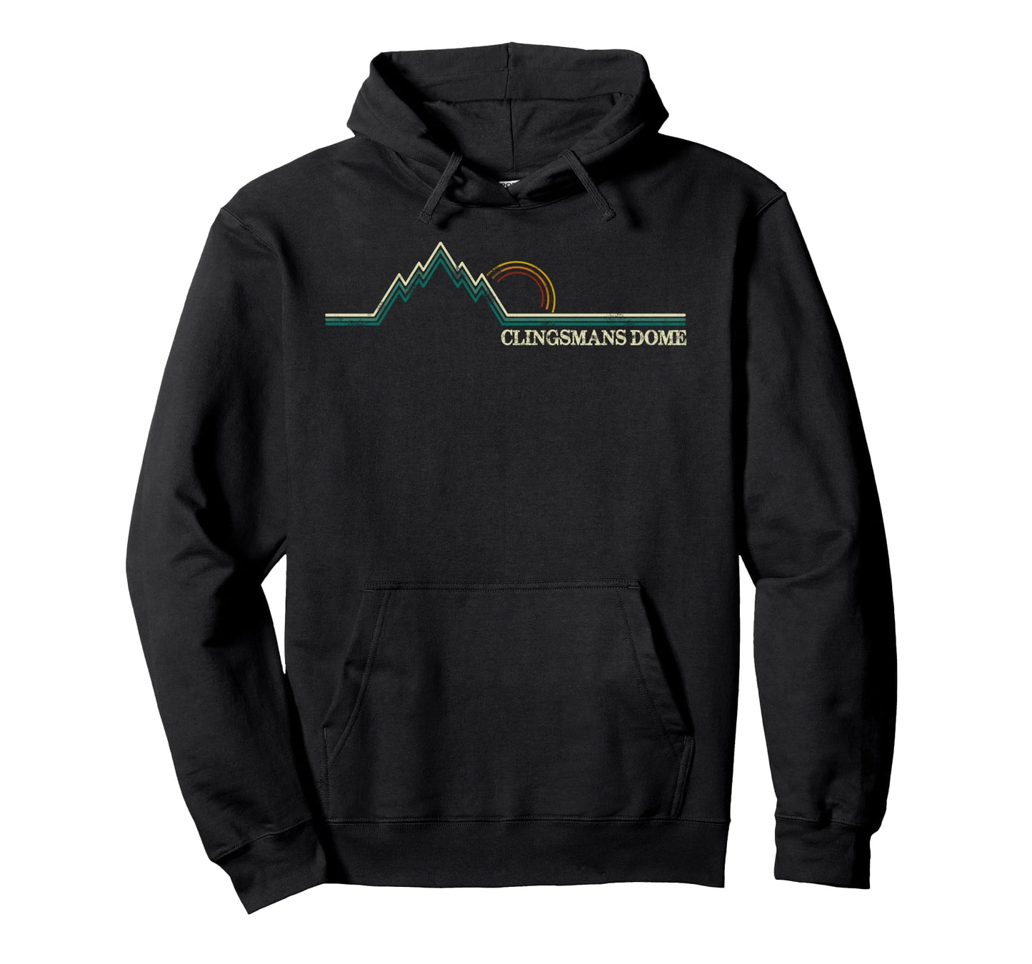 Clingsmans Dome Great Smoky Mountains Hoodie - Unique Graphic for Adults - T-Shirt, Sweatshirt, Hoodie