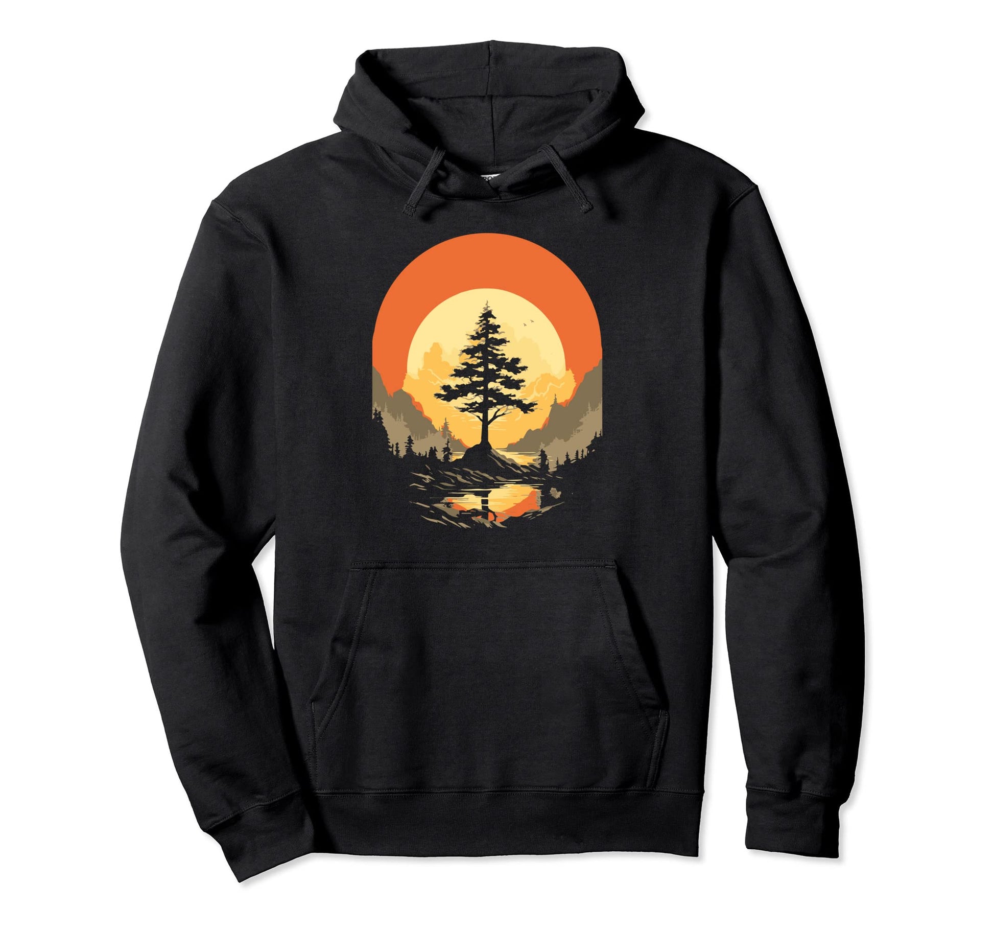 Eighties National Park Tree Hoodie - Novelty Apparel Unisex - T-Shirt, Sweatshirt, Hoodie