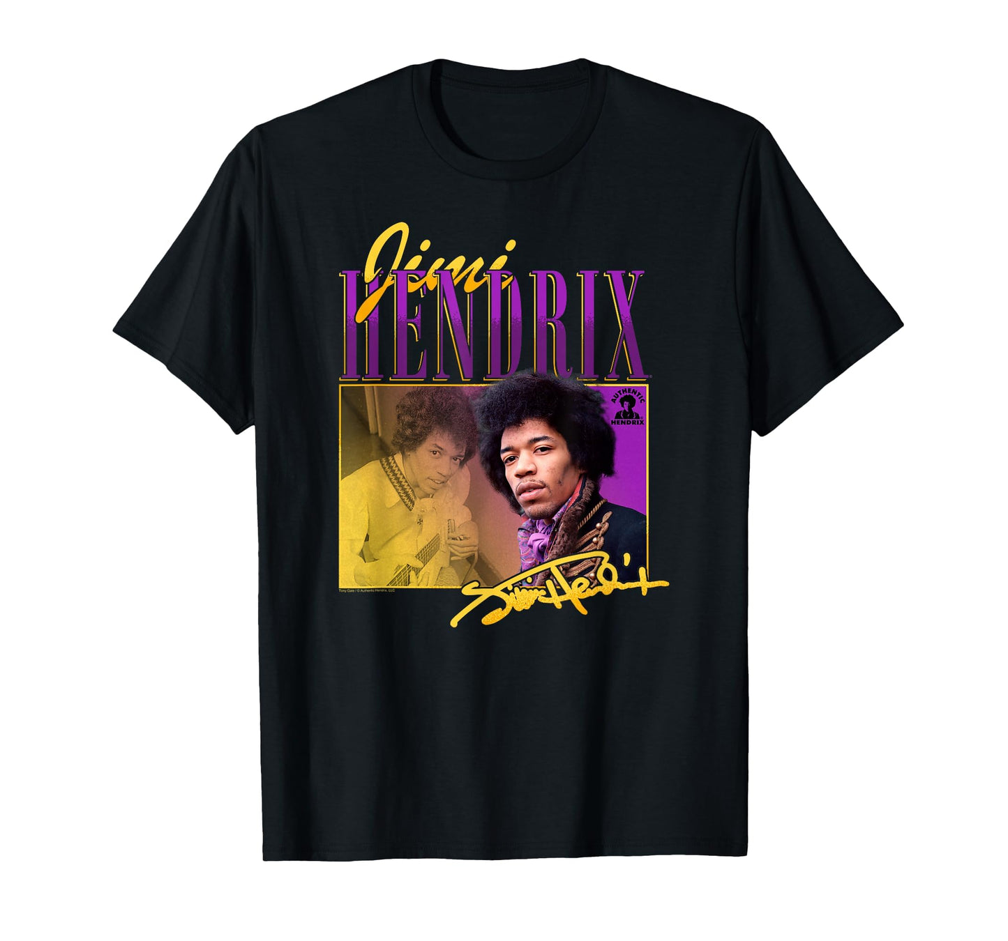 Jimi Hendrix 90S Throwback Collage Band T-Shirt - Fun Novelty Design Unisex - T-Shirt, Sweatshirt, Hoodie