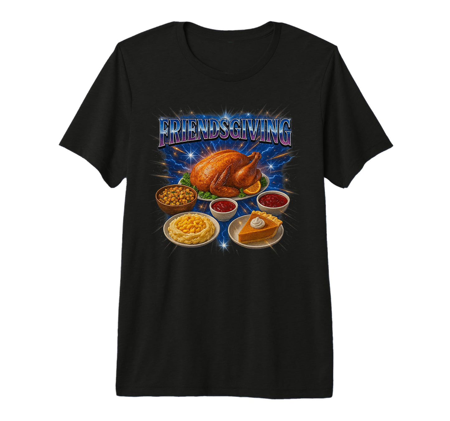 Awesome Friendsgiving 90S 2000S Hip T-Shirt - Minimalist Print Men Women - T-Shirt, Sweatshirt, Hoodie