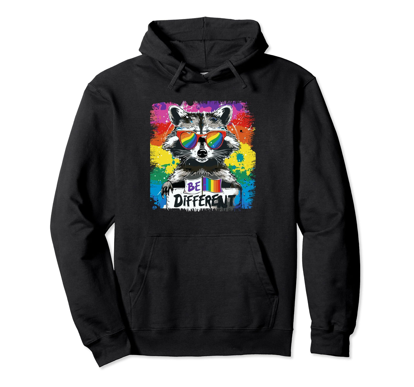 Funny Raccoon Love Sunglasses Summer Hoodie - Minimalist Print Men Women - T-Shirt, Sweatshirt, Hoodie