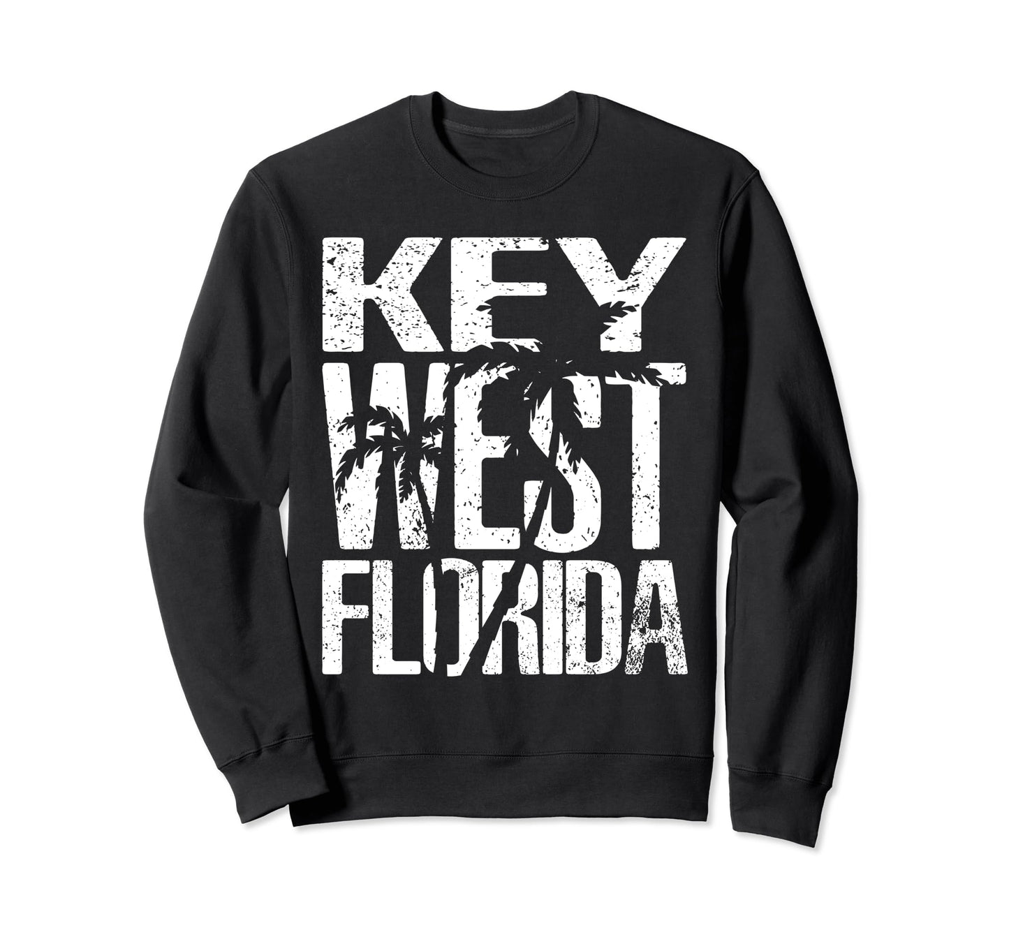 Key West Florida Beach Souvenir Sweatshirt - Minimalist Print Men Women - T-Shirt, Sweatshirt, Hoodie
