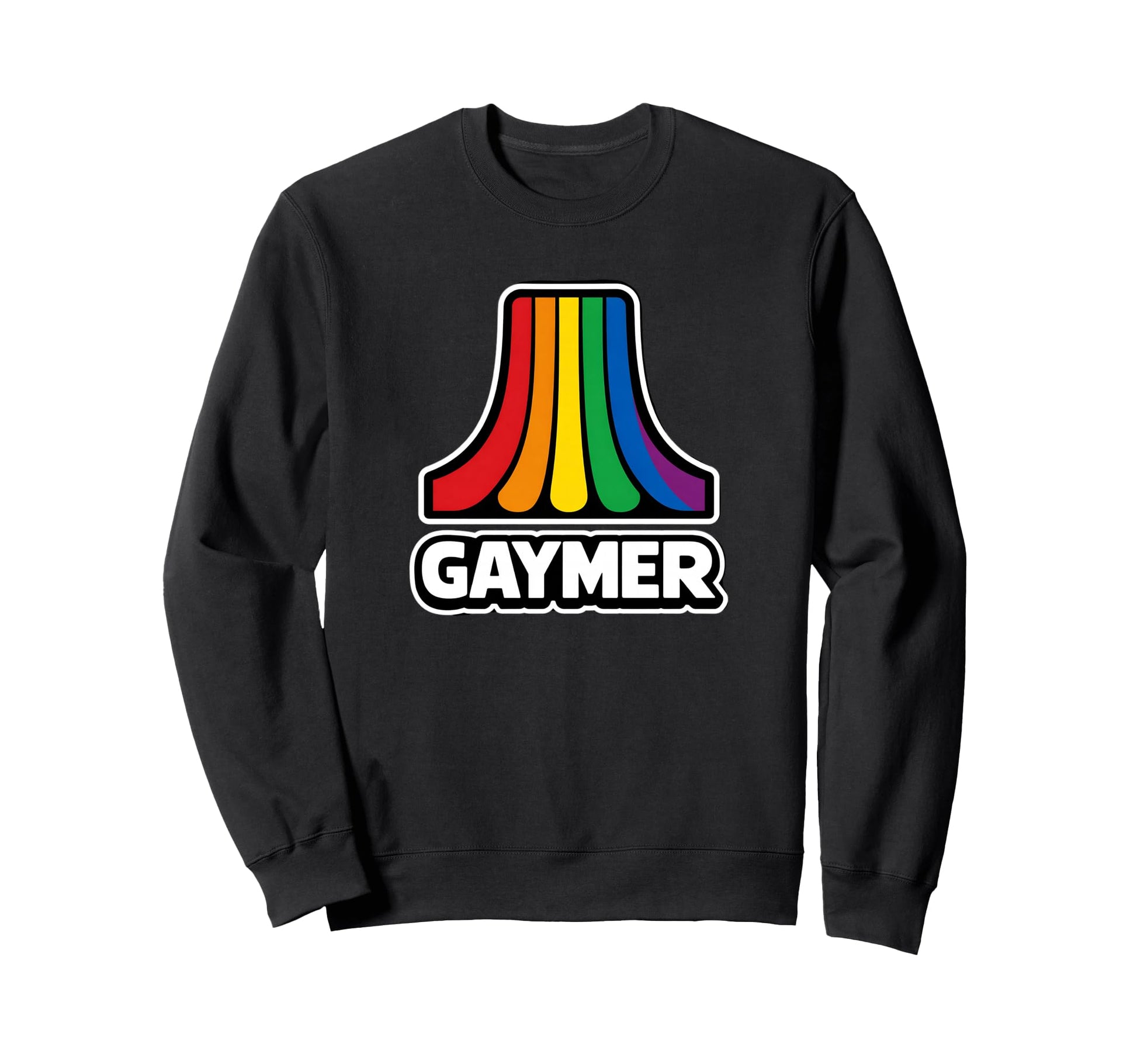 Gaymer Pride Gaming Rainbow Arcade Lbqti Sweatshirt - Unique Graphic Unisex - T-Shirt, Sweatshirt, Hoodie