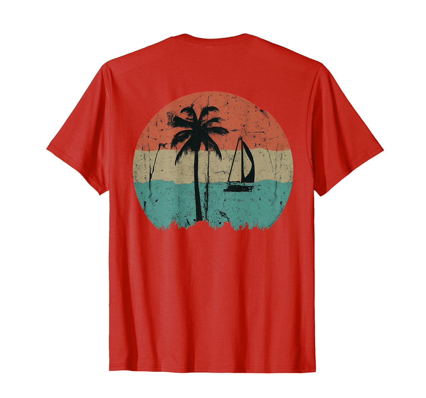Tropical Beach Palm Trees 70S 80S T-Shirt - Custom Art Print Men Women - T-Shirt, Sweatshirt, Hoodie