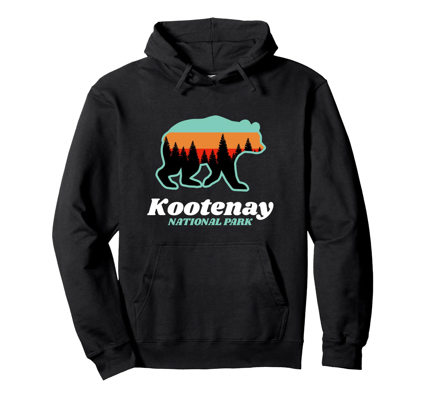 Kootenay National Park Canada Bear Mountains Hoodie - Trendy Graphic Unisex - T-Shirt, Sweatshirt, Hoodie