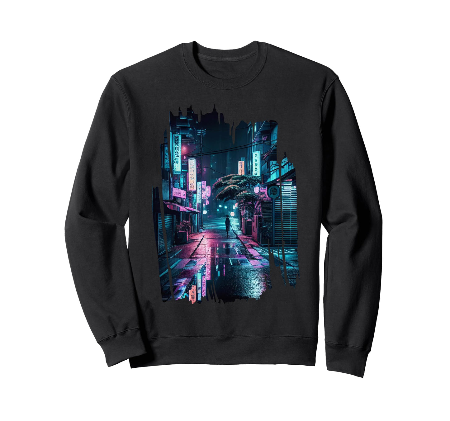 Vaporwave Aesthetic Streets Tokyo Sweatshirt - Aesthetic Graphic Unisex - T-Shirt, Sweatshirt, Hoodie