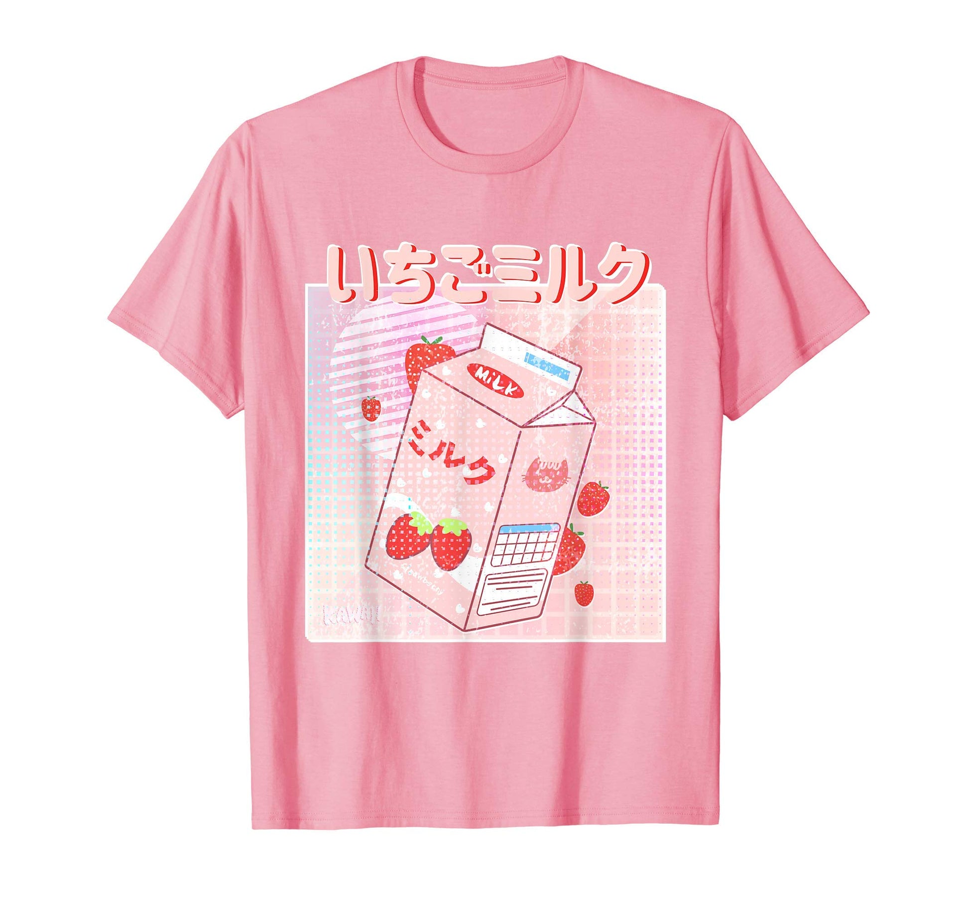 Strawberry Milk Carton 90S Otaku T-Shirt - Trendy Graphic Men Women - T-Shirt, Sweatshirt, Hoodie