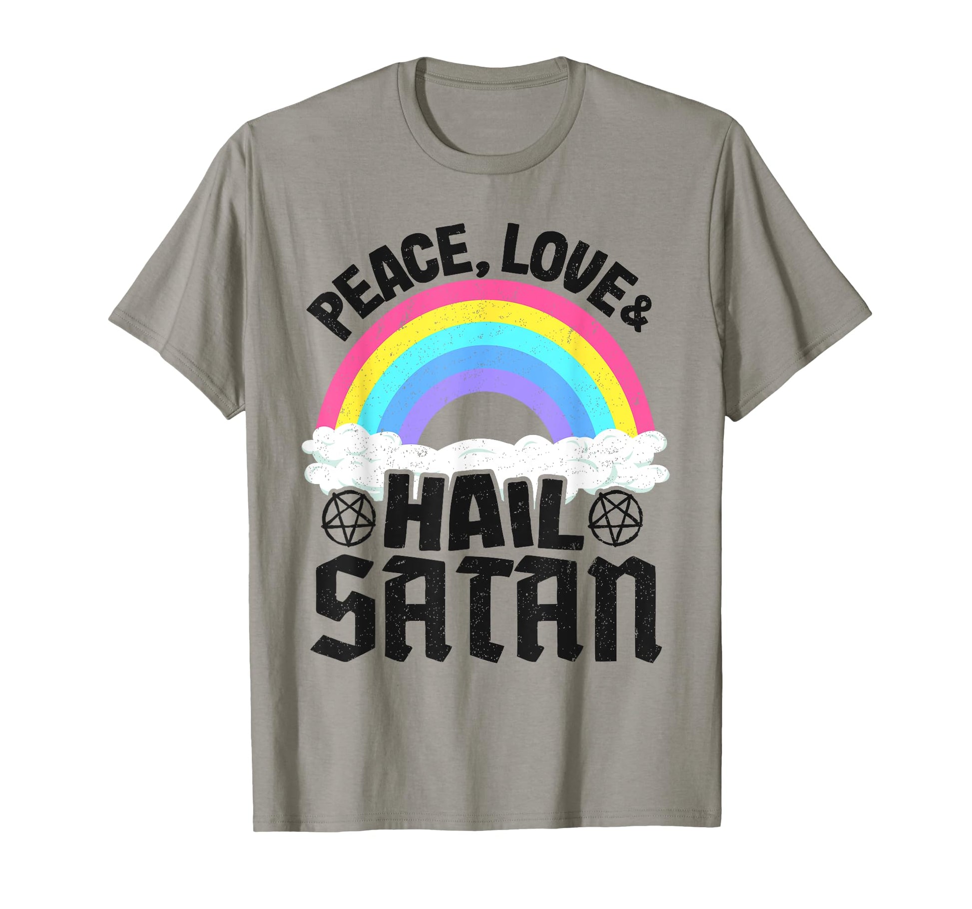 Punk Band Death Metal Rainbow Peace T-Shirt - Minimalist Print for Adults - T-Shirt, Sweatshirt, Hoodie