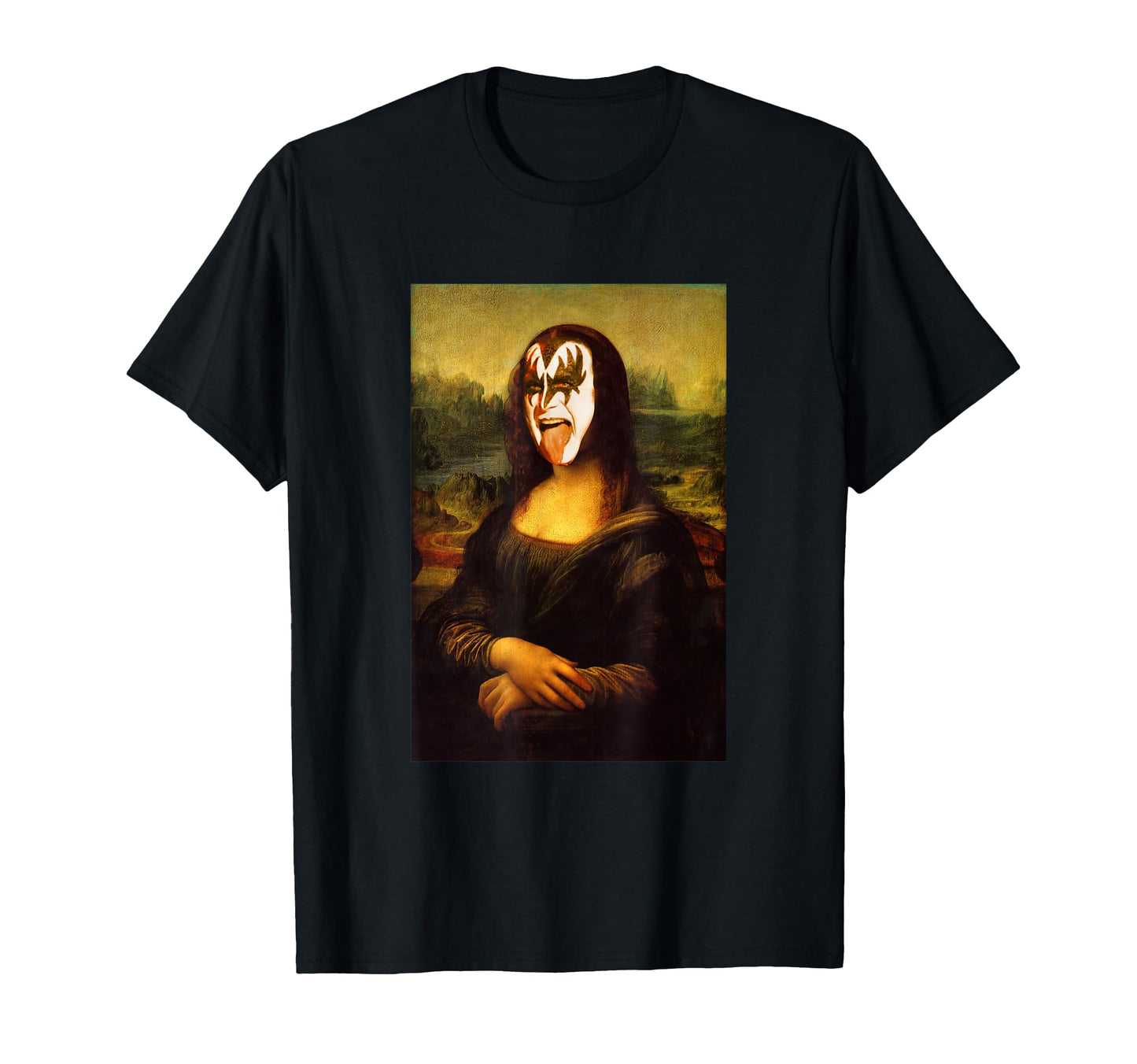 Mona Tongue Lisa Rockn Roll Heavy T-Shirt - Casual Everyday Wear Men Women - T-Shirt, Sweatshirt, Hoodie