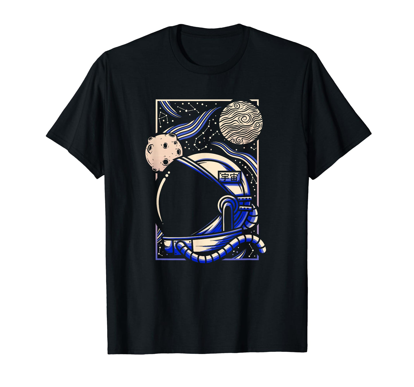 Vaporwave Aesthetic Japanese Astronaut T-Shirt - Fun Novelty Design Unisex - T-Shirt, Sweatshirt, Hoodie
