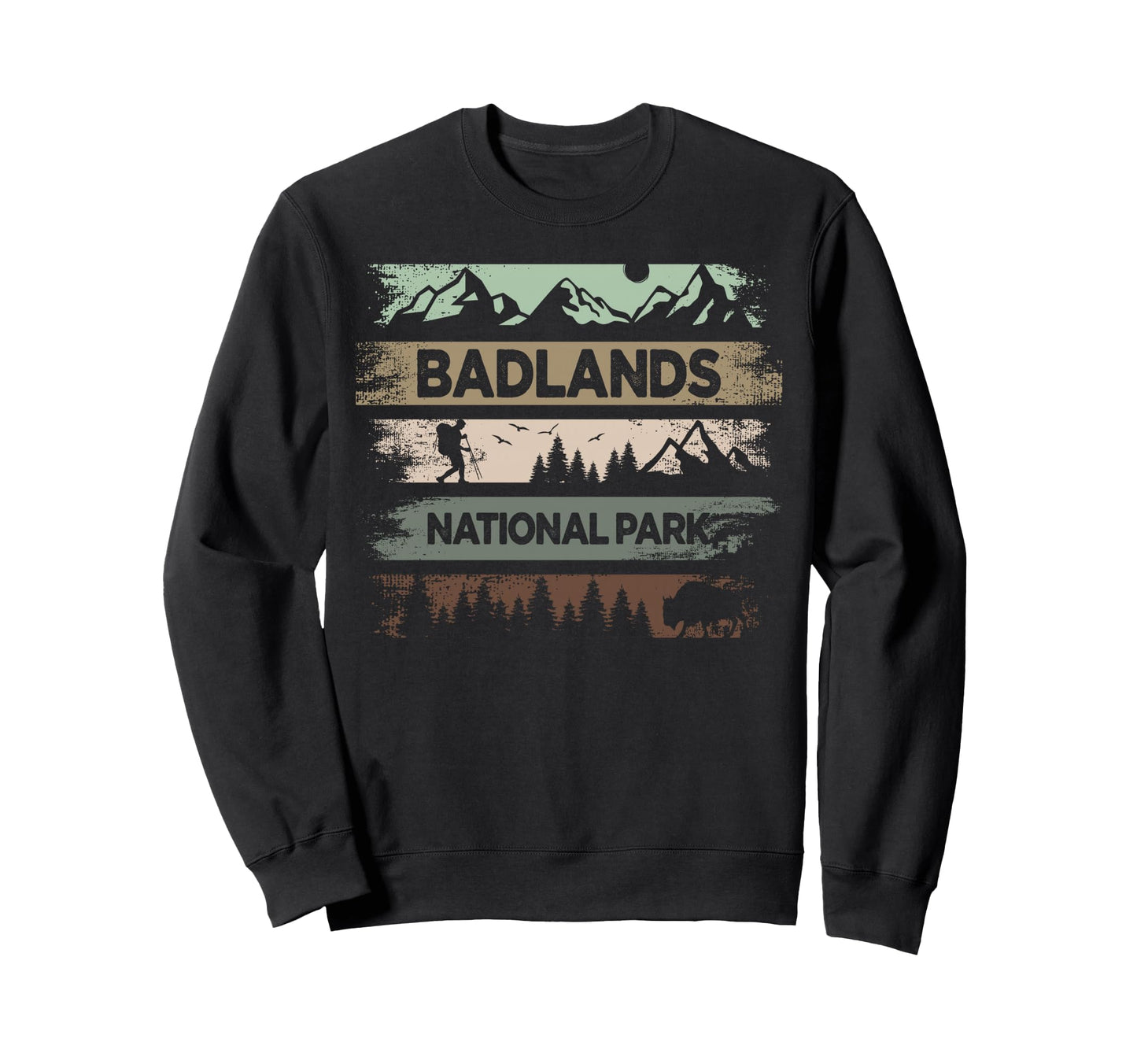 Badlands National Park Us Sweatshirt - Fun Novelty Design Men Women - T-Shirt, Sweatshirt, Hoodie