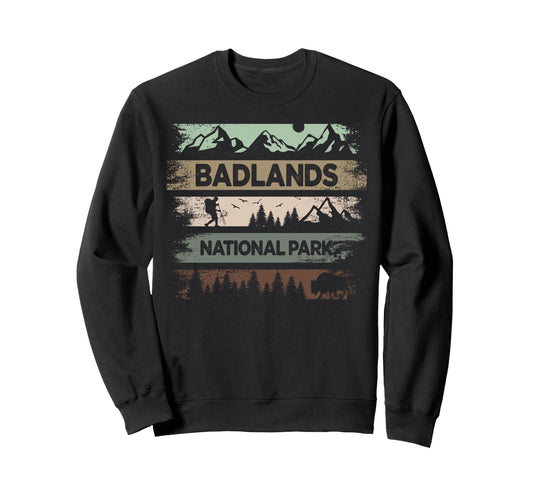 Badlands National Park Us Sweatshirt - Fun Novelty Design Men Women - T-Shirt, Sweatshirt, Hoodie