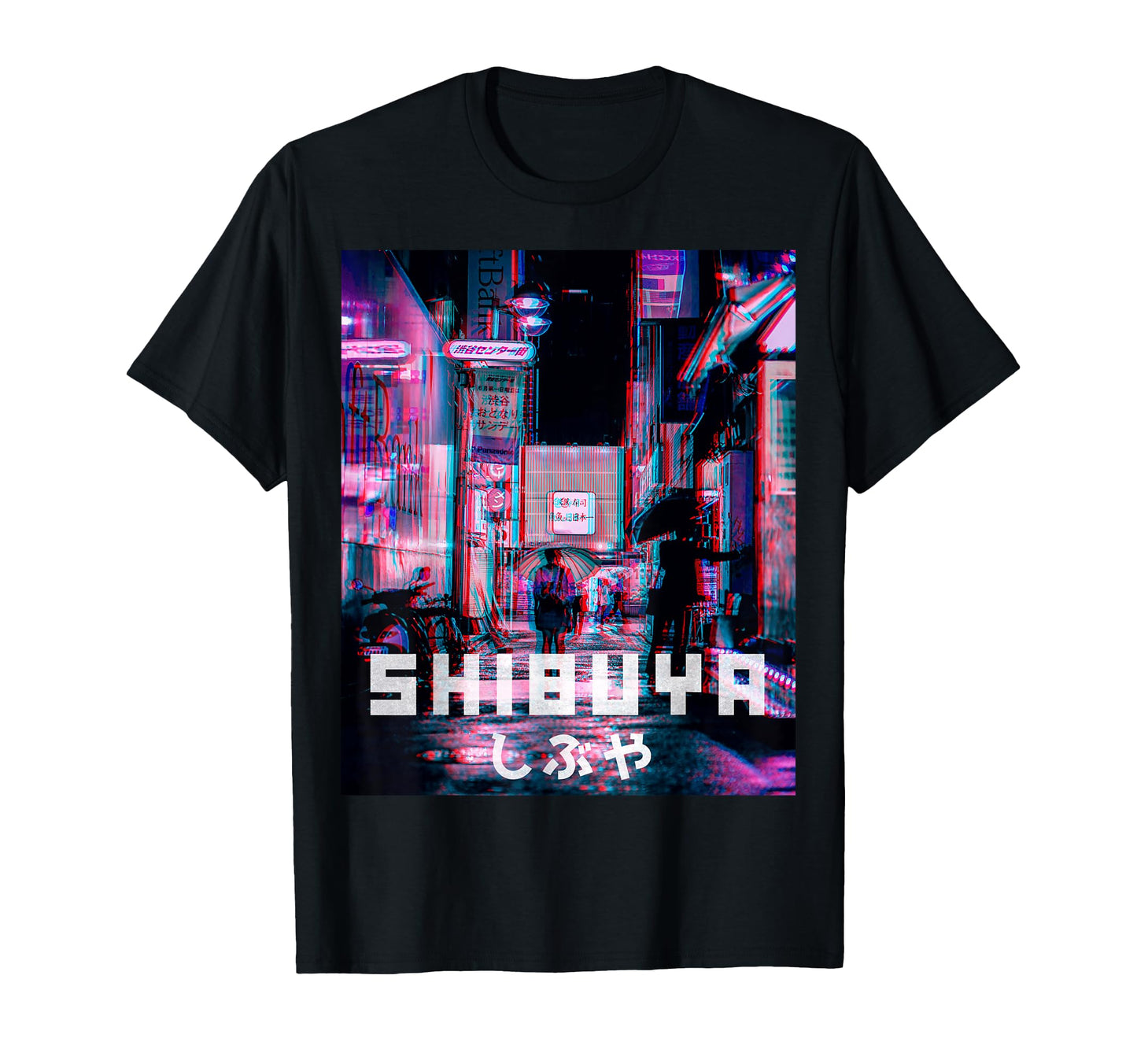 Tokyo Shibuya Japan Aesthetic Vaporwave 80S T-Shirt - Graphic Print Unisex - T-Shirt, Sweatshirt, Hoodie