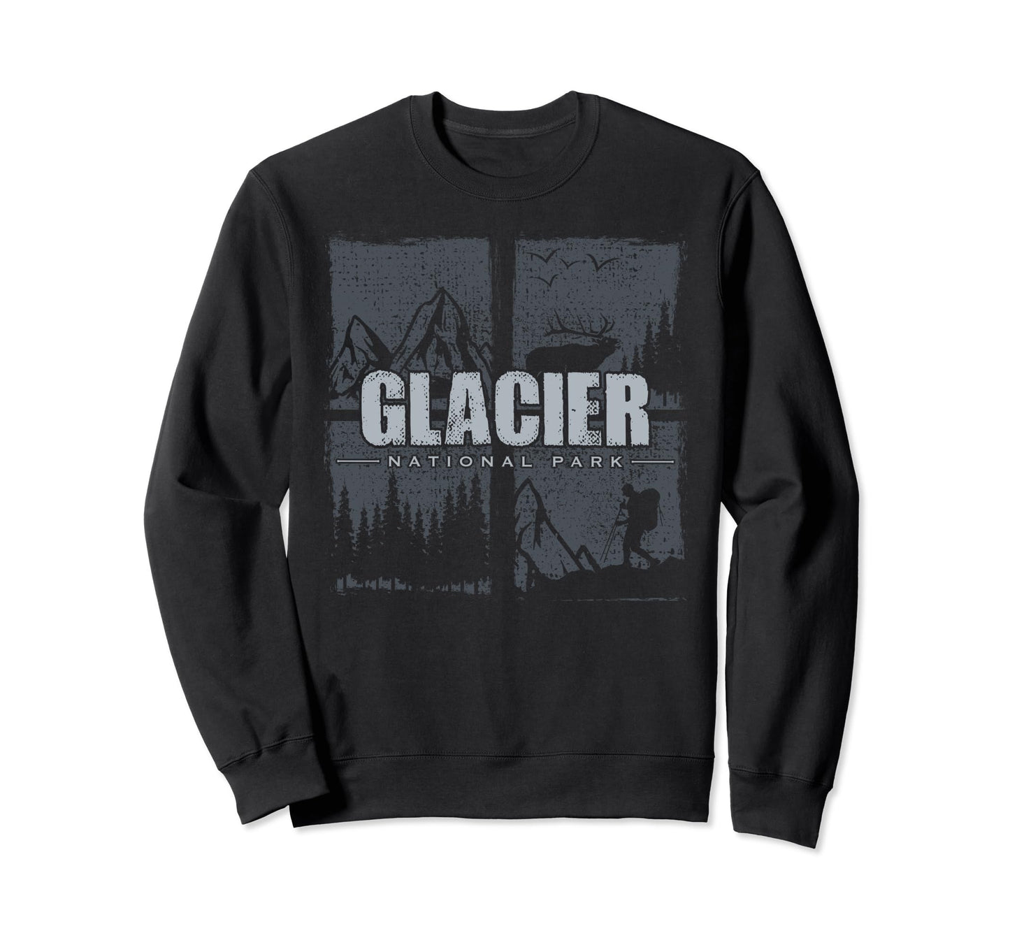 Glacier National Park Us Glacier Sweatshirt - Novelty Apparel for Adults - T-Shirt, Sweatshirt, Hoodie