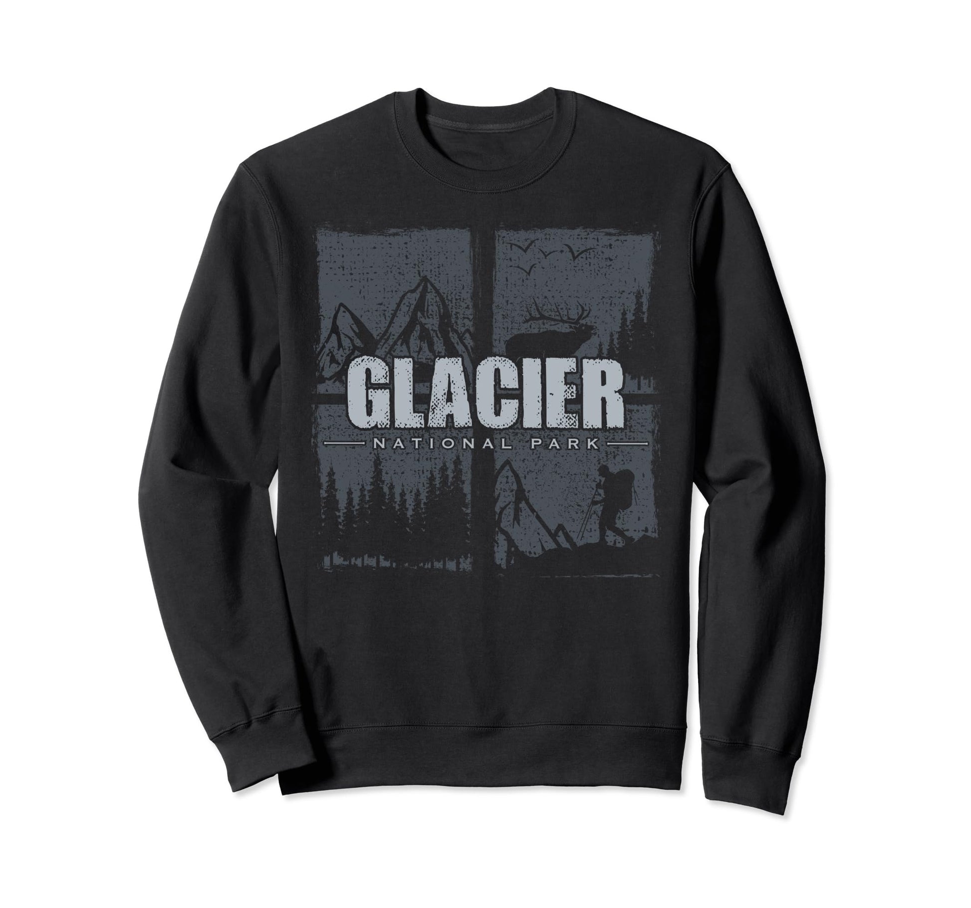 Glacier National Park Us Glacier Sweatshirt - Novelty Apparel for Adults - T-Shirt, Sweatshirt, Hoodie