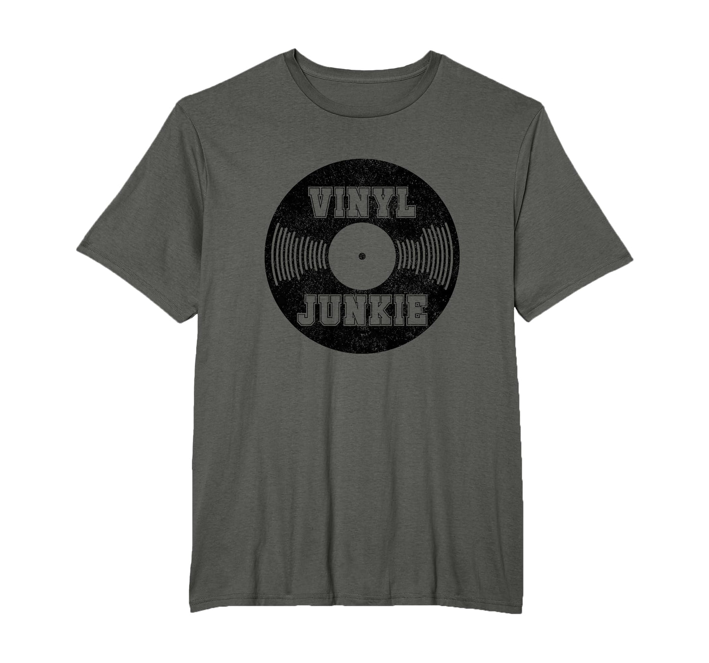 Vinyl Junkie Old School Music Dj Gift T-Shirt - Minimalist Print Unisex - T-Shirt, Sweatshirt, Hoodie
