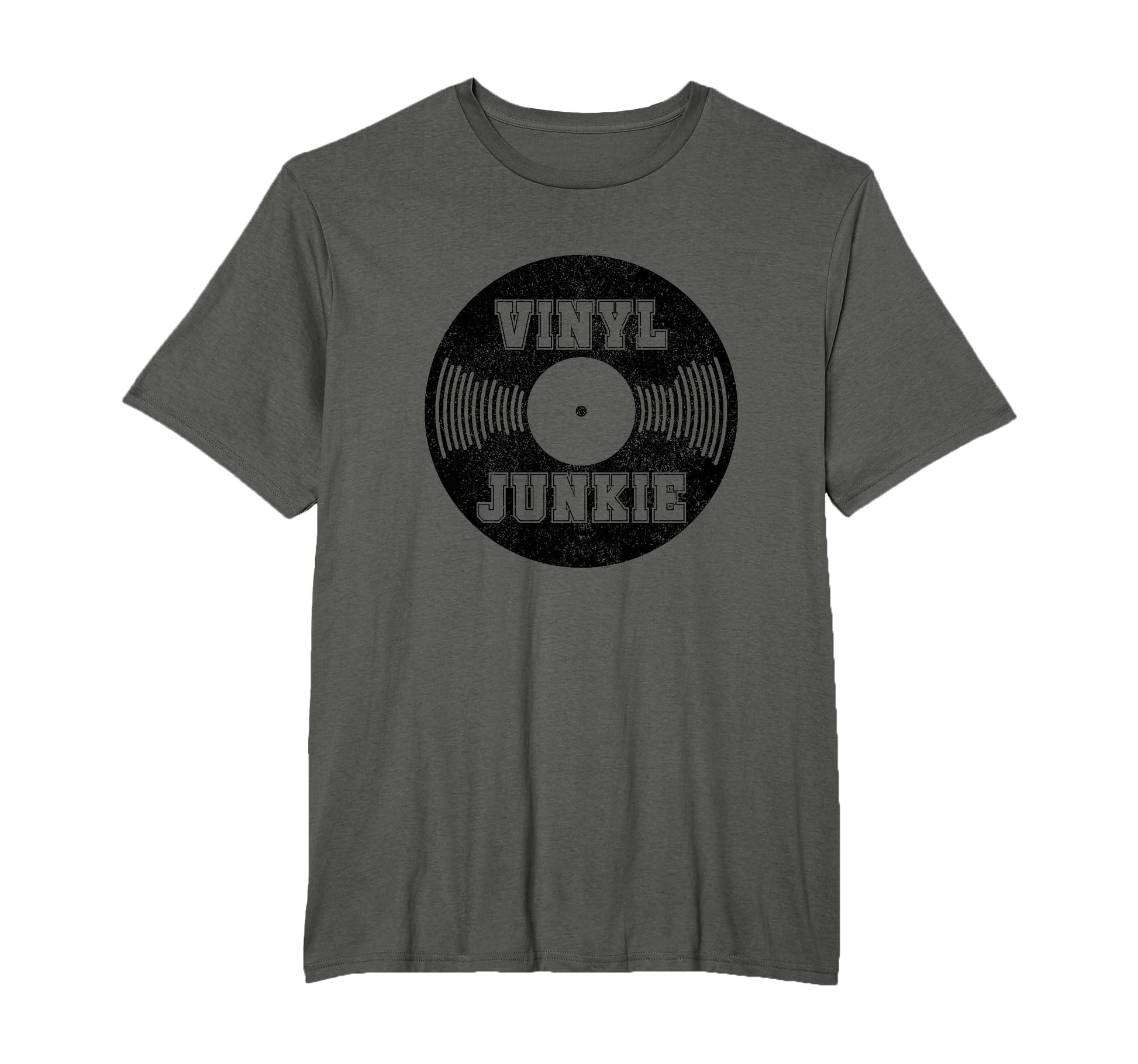 Vinyl Junkie Old School Music Dj Gift T-Shirt - Minimalist Print Unisex - T-Shirt, Sweatshirt, Hoodie