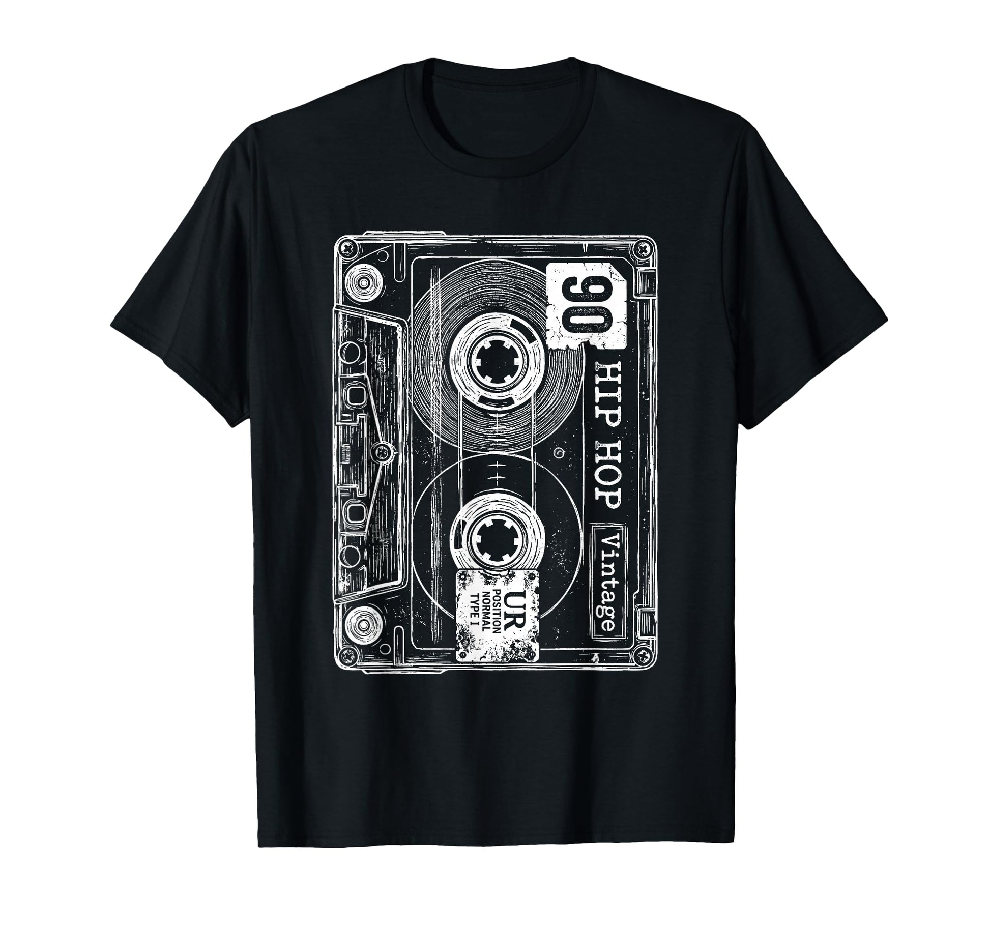 Cassette Tape Hip Hop Music 80S T-Shirt - Fun Novelty Design for Adults - T-Shirt, Sweatshirt, Hoodie
