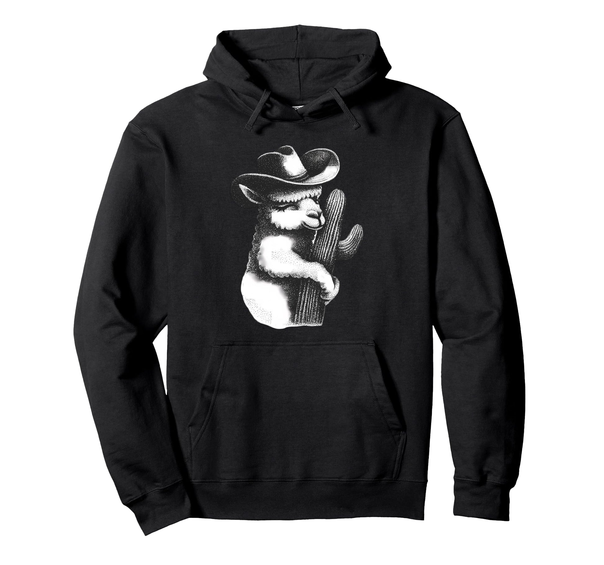 Country Cowboy Llama Rodeo Cowgirl Hoodie - Aesthetic Graphic for Adults - T-Shirt, Sweatshirt, Hoodie