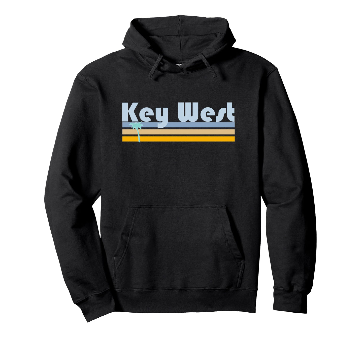 Palm Tree Key West Florida Hoodie - Trendy Graphic for Adults - T-Shirt, Sweatshirt, Hoodie