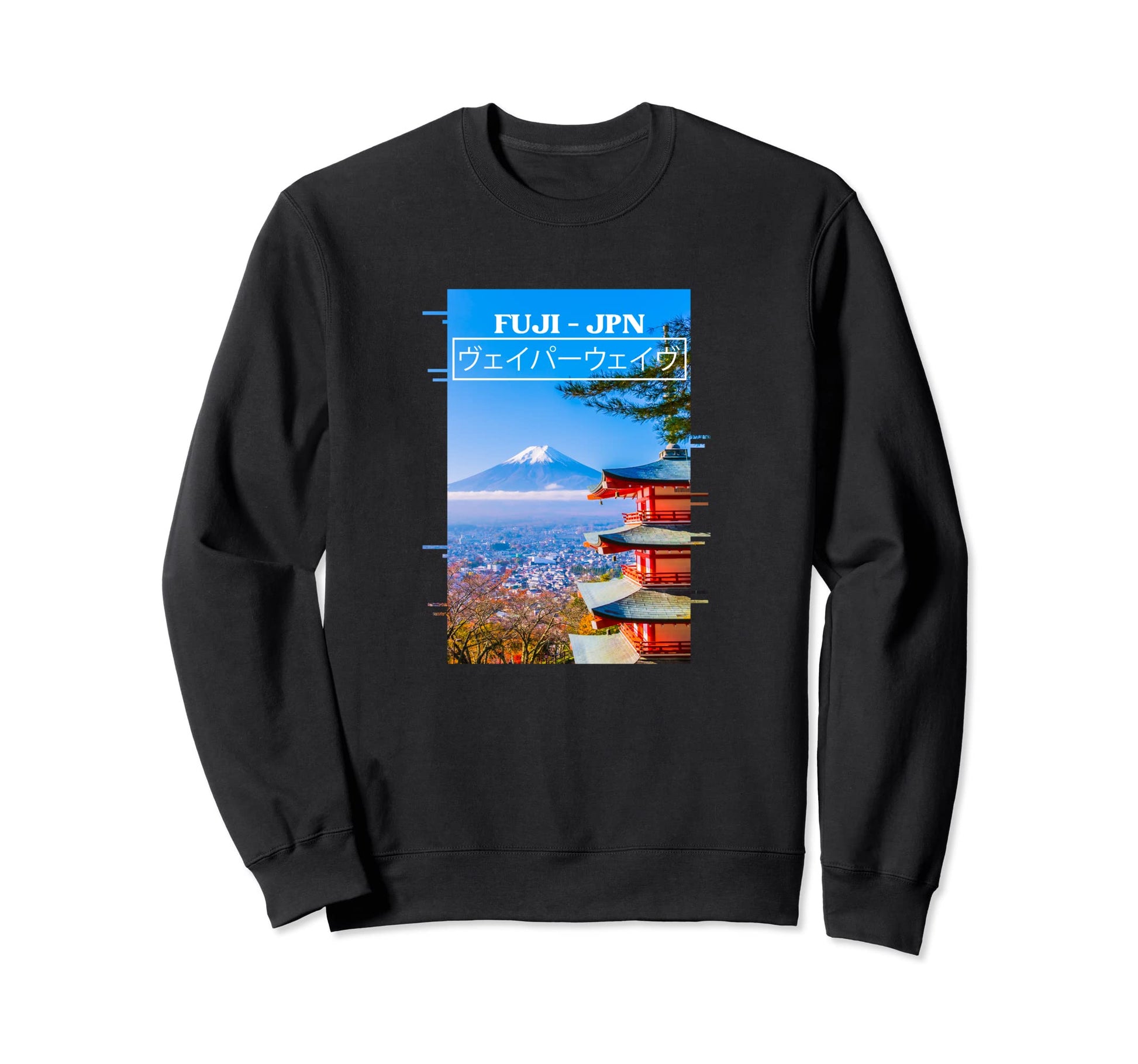 Mt Fuji Japan Art Japanese Otaku Sweatshirt - Unique Graphic for Adults - T-Shirt, Sweatshirt, Hoodie