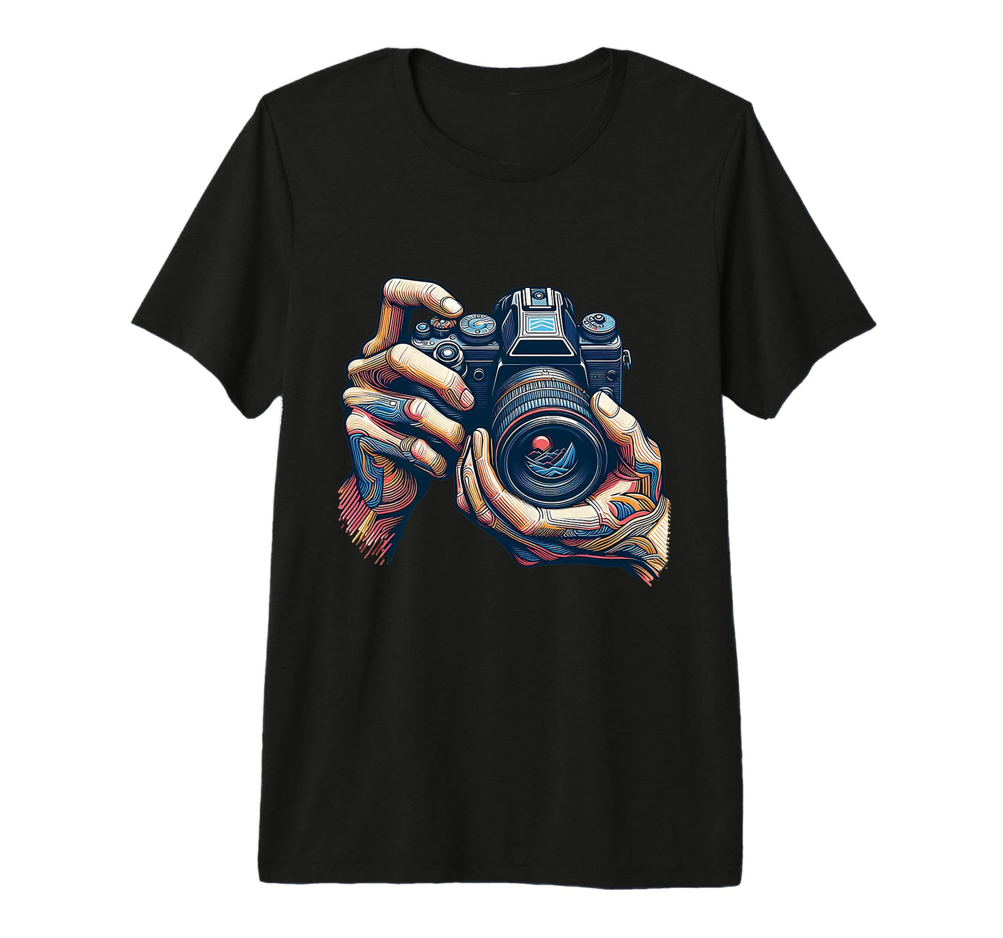 Analog Slr Camera Art Photographer T-Shirt - Minimalist Print for Adults - T-Shirt, Sweatshirt, Hoodie