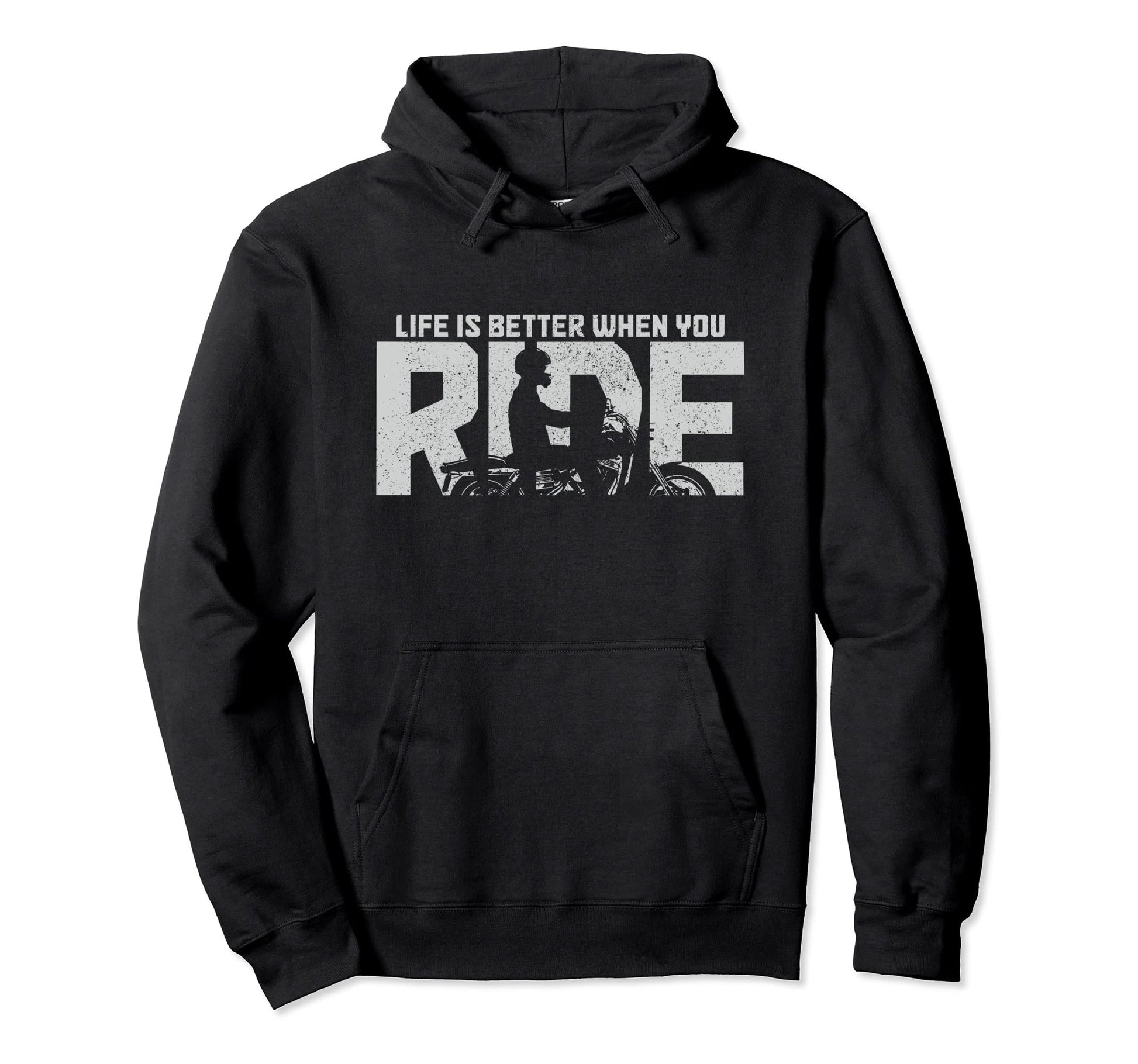 Life Is Better When You Ride Biker Hoodie - Unique Graphic for Adults - T-Shirt, Sweatshirt, Hoodie