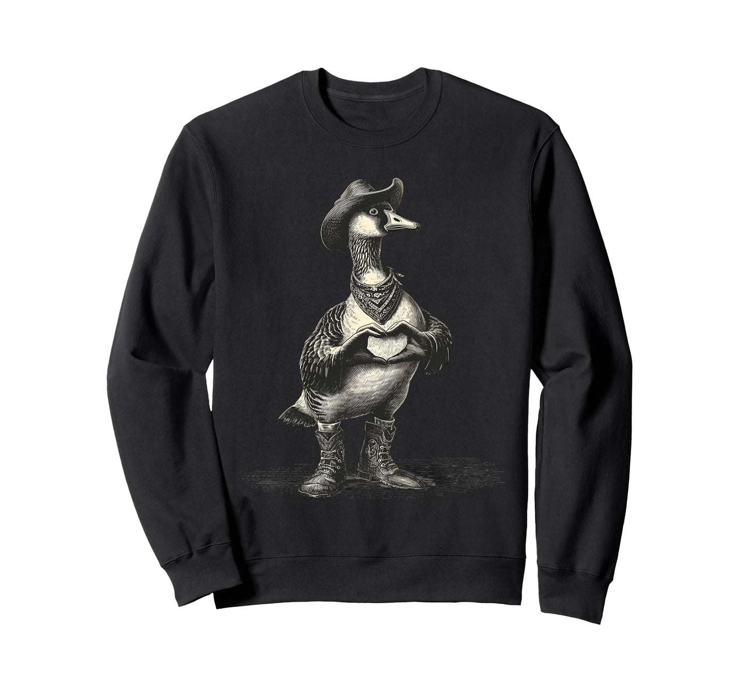 Country Cowboy Goose Rodeo Sweatshirt - Aesthetic Graphic Men Women - T-Shirt, Sweatshirt, Hoodie