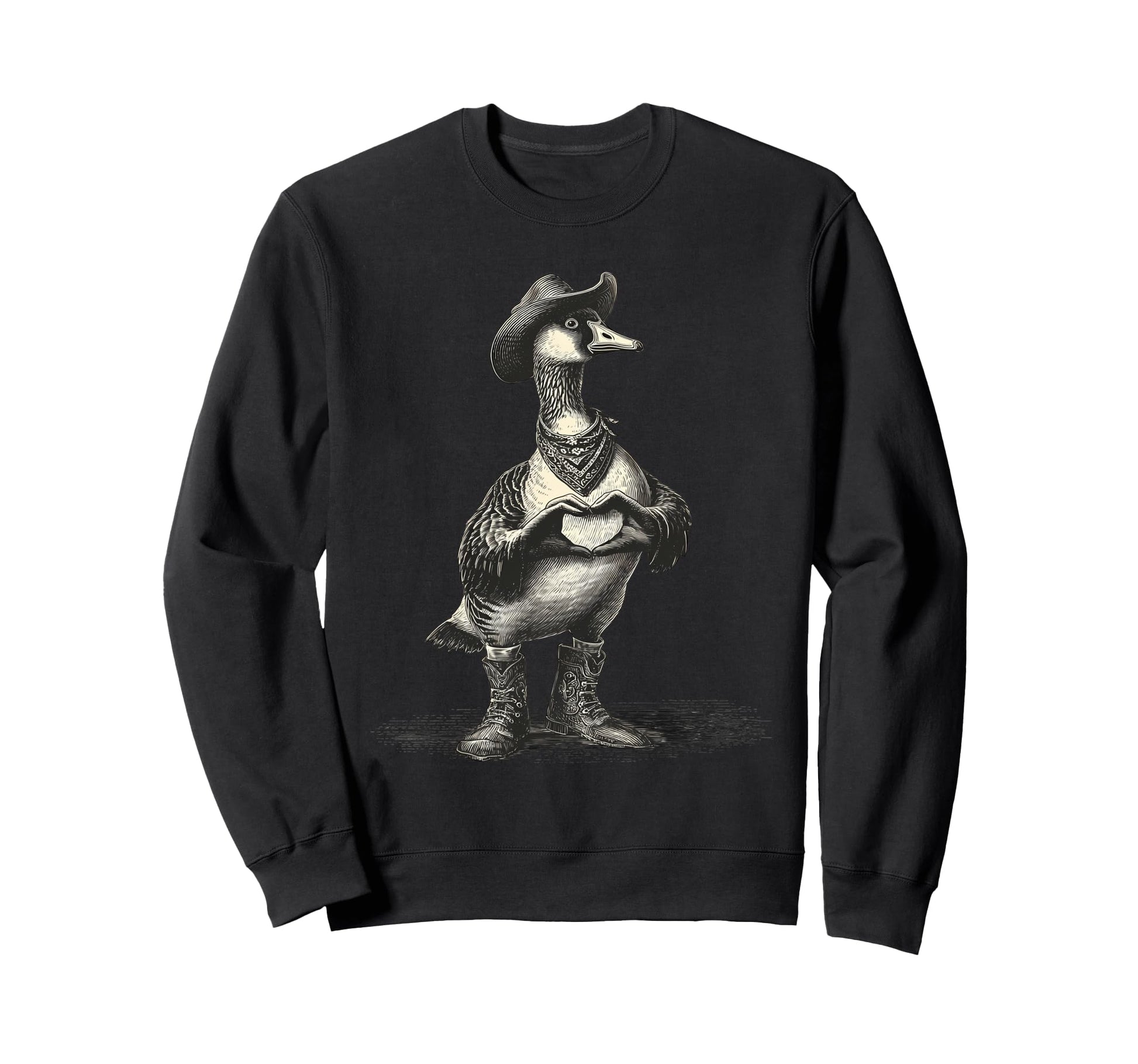 Country Cowboy Goose Rodeo Sweatshirt - Aesthetic Graphic Men Women - T-Shirt, Sweatshirt, Hoodie