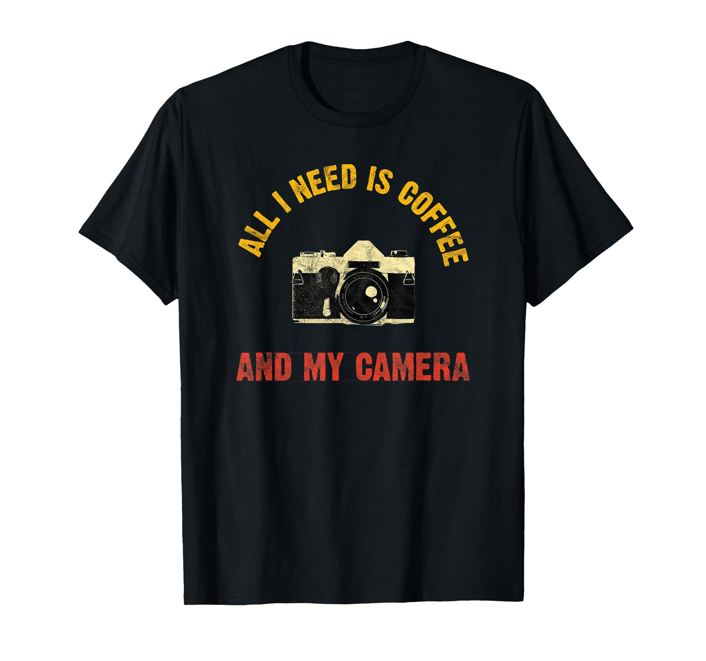 Photographer Dslr Coffee Camera Lens T-Shirt - Streetwear Style Unisex - T-Shirt, Sweatshirt, Hoodie