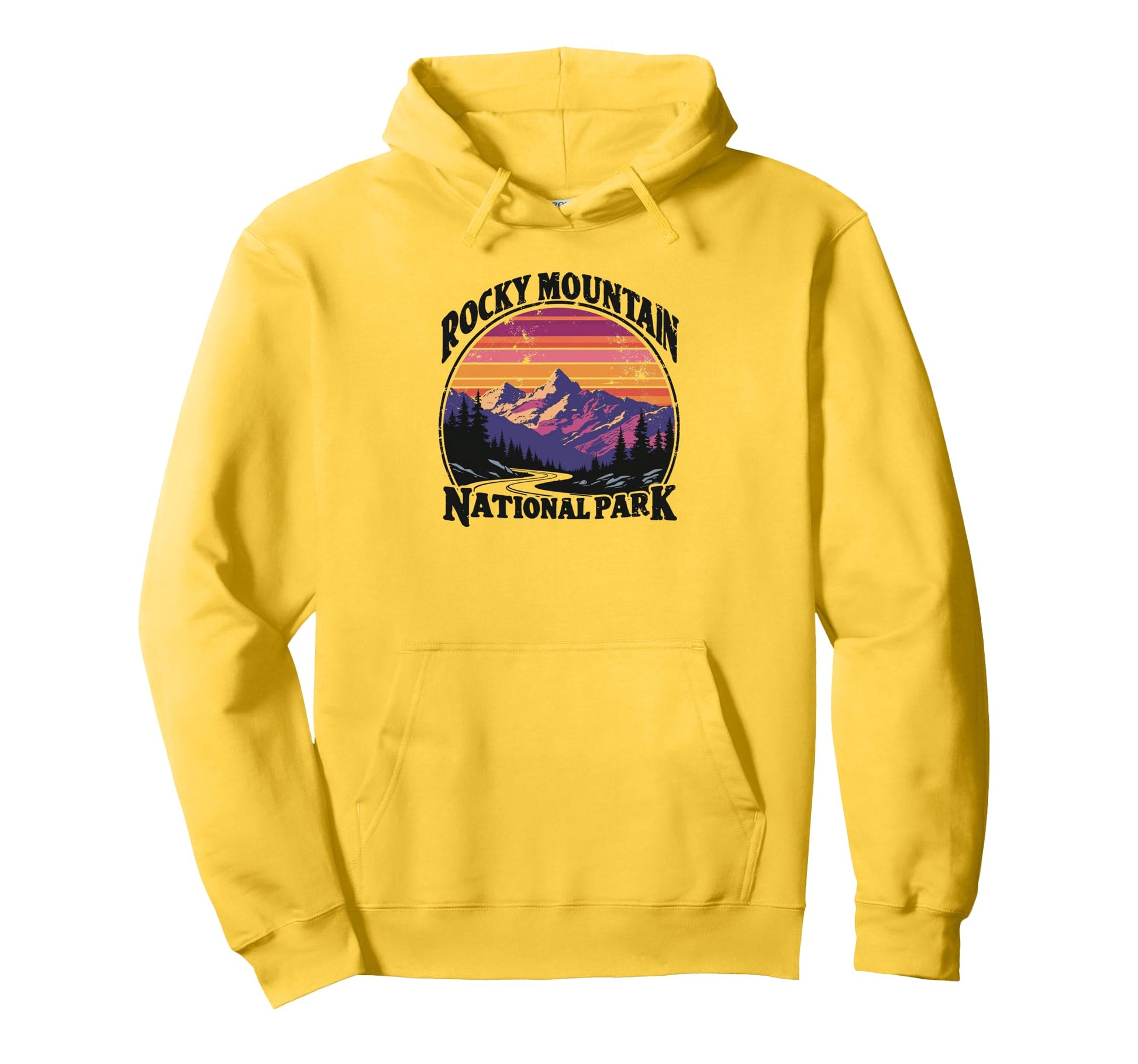 Rocky Mountain National Park Sunset Hoodie - Unique Graphic for Adults - T-Shirt, Sweatshirt, Hoodie