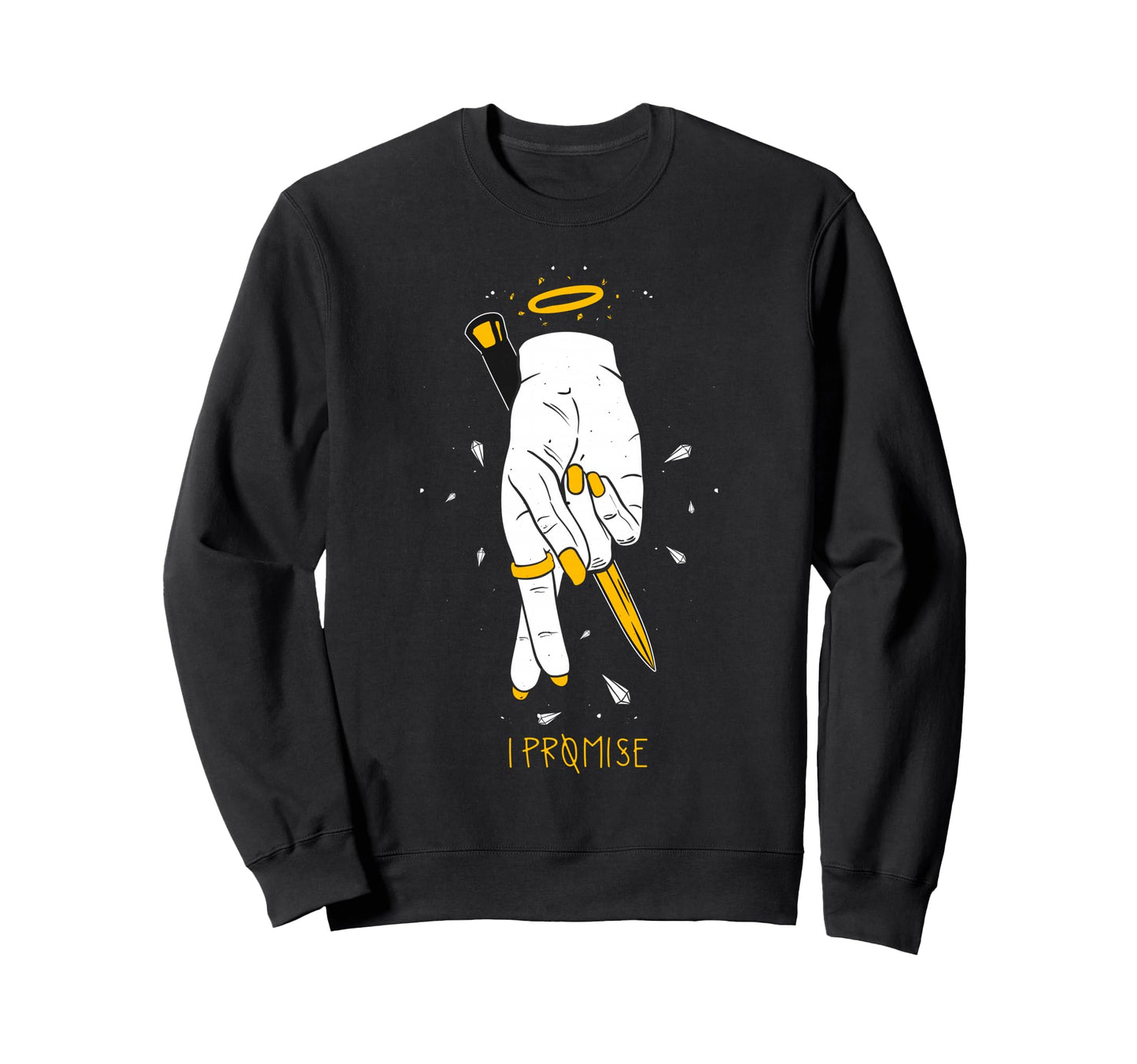 I Promise Aesthetic Edgy Streetwear Sweatshirt - Novelty Apparel Men Women - T-Shirt, Sweatshirt, Hoodie