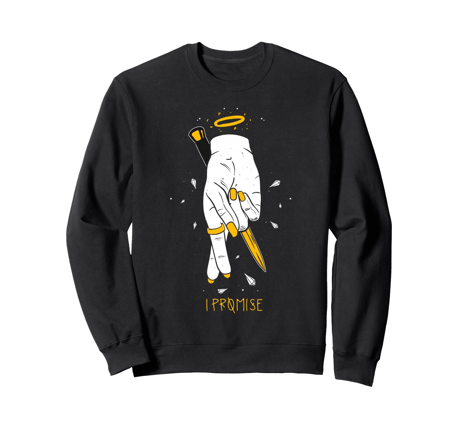 I Promise Aesthetic Edgy Streetwear Sweatshirt - Novelty Apparel Men Women - T-Shirt, Sweatshirt, Hoodie