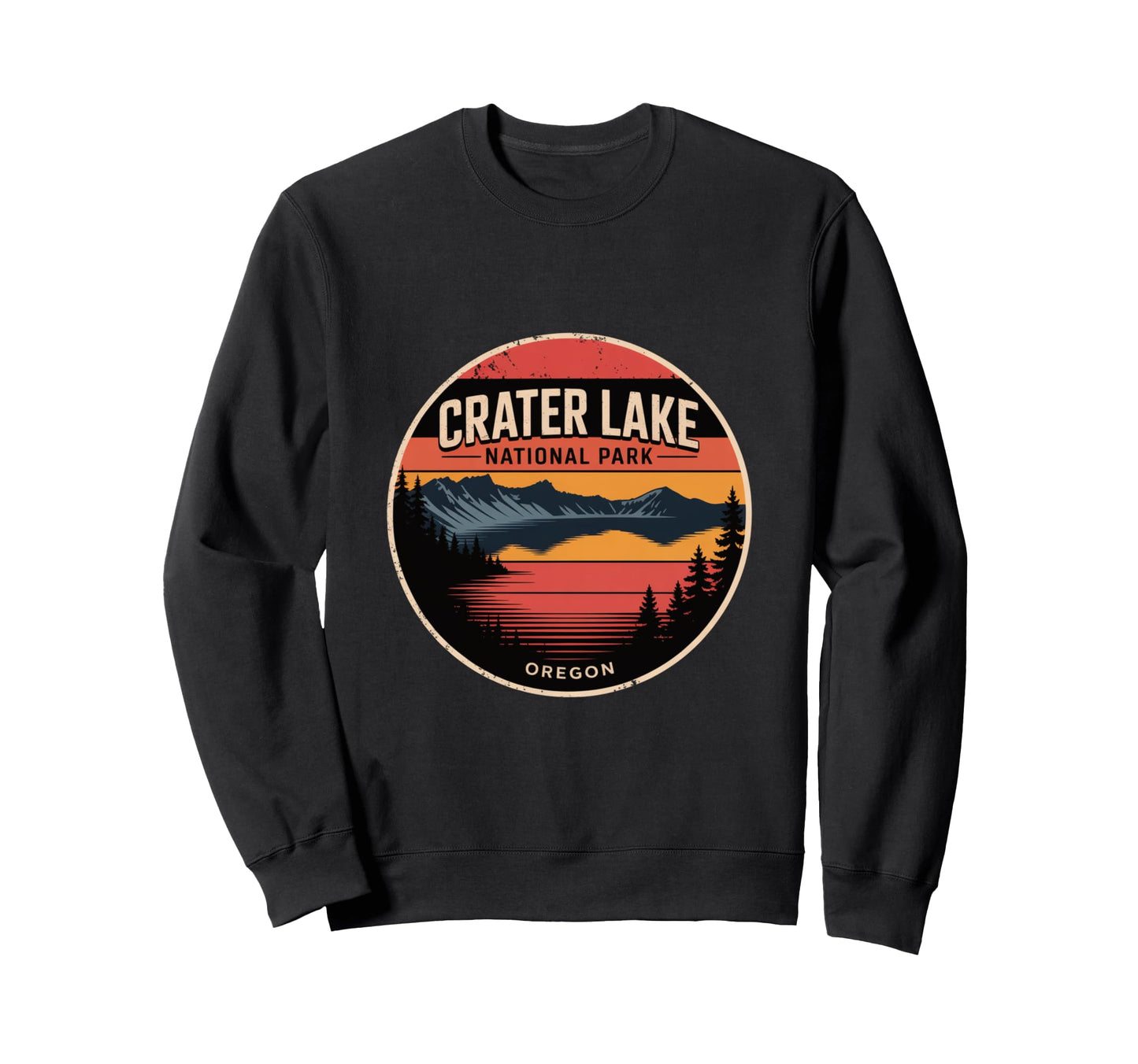 Crater Lake National Park Oregon Sweatshirt - Custom Art Print for Adults - T-Shirt, Sweatshirt, Hoodie