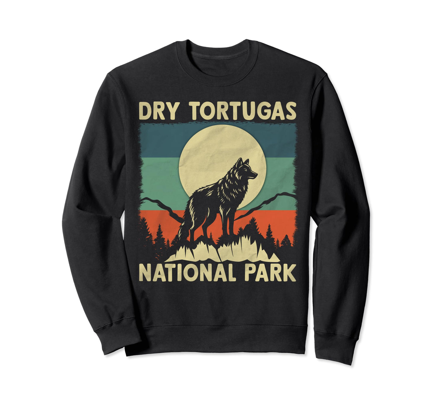 Wolf Dry Tortugas National Sweatshirt - Casual Everyday Wear for Adults - T-Shirt, Sweatshirt, Hoodie