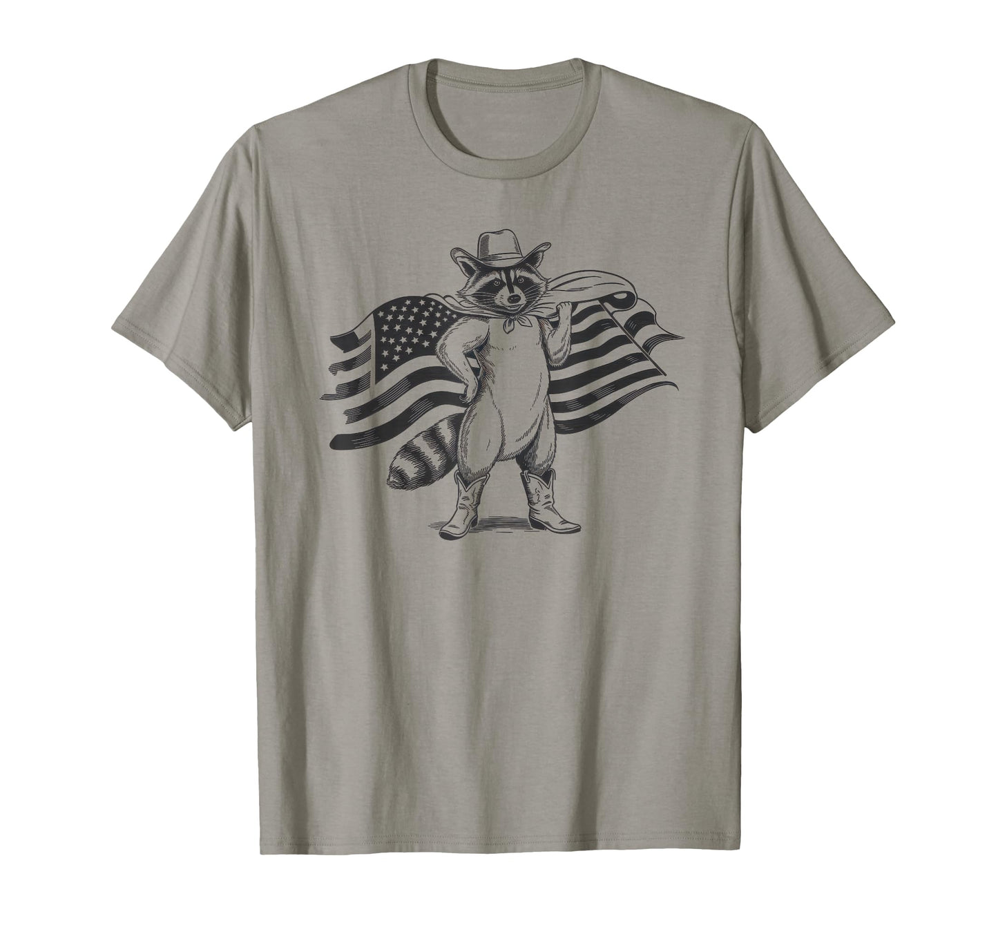 Raccoon 90S Country Music Western Cowboy T-Shirt - Graphic Print Men Women - T-Shirt, Sweatshirt, Hoodie