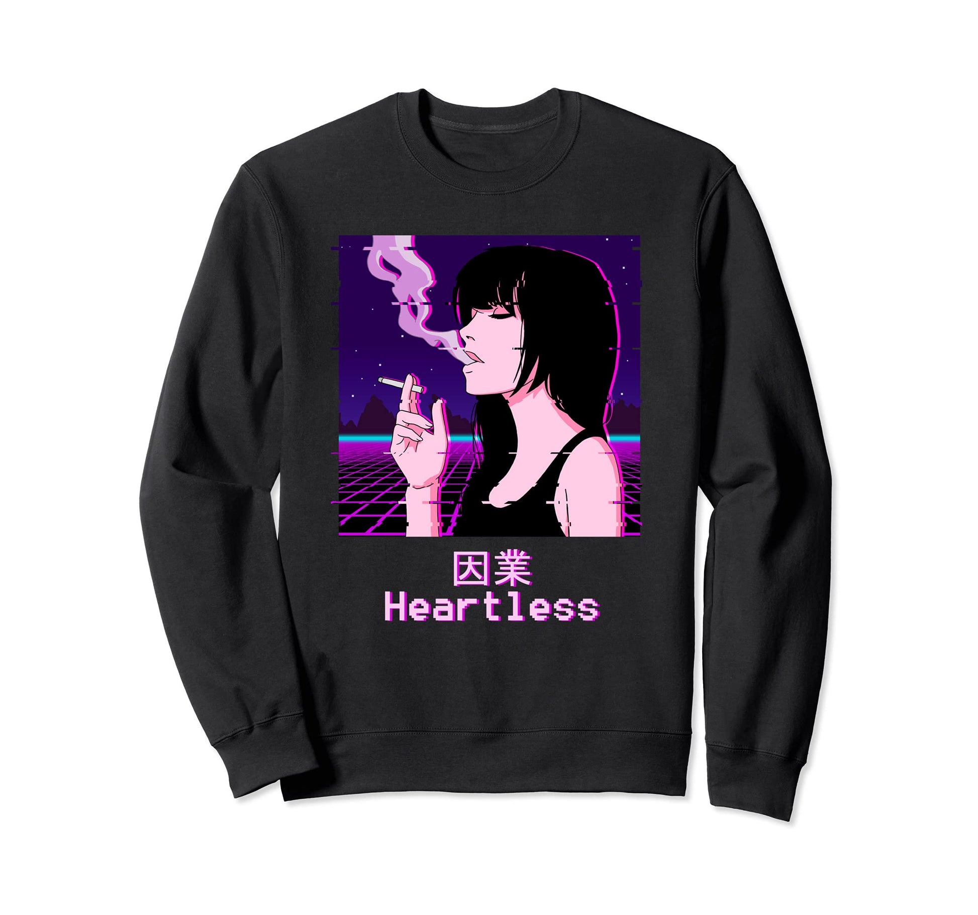 Japanese Aesthetic Vaporwave Sweatshirt - Fun Novelty Design for Adults - T-Shirt, Sweatshirt, Hoodie