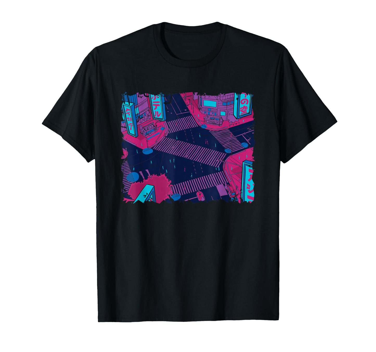 Tokyo Night Aesthetic Lofi Japanese T-Shirt - Graphic Print for Adults - T-Shirt, Sweatshirt, Hoodie