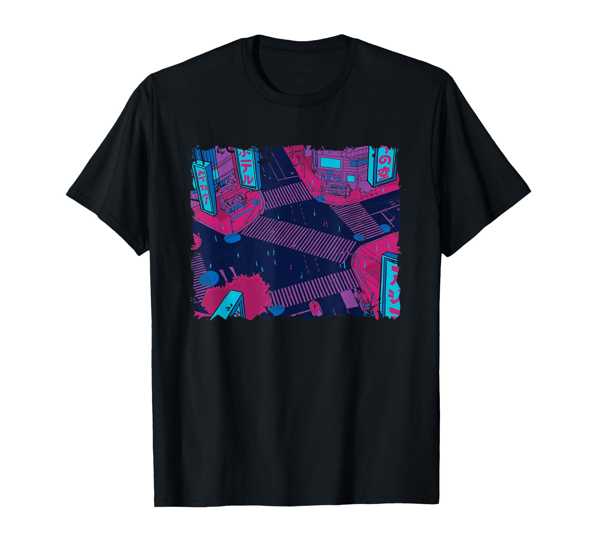 Tokyo Night Aesthetic Lofi Japanese T-Shirt - Graphic Print for Adults - T-Shirt, Sweatshirt, Hoodie