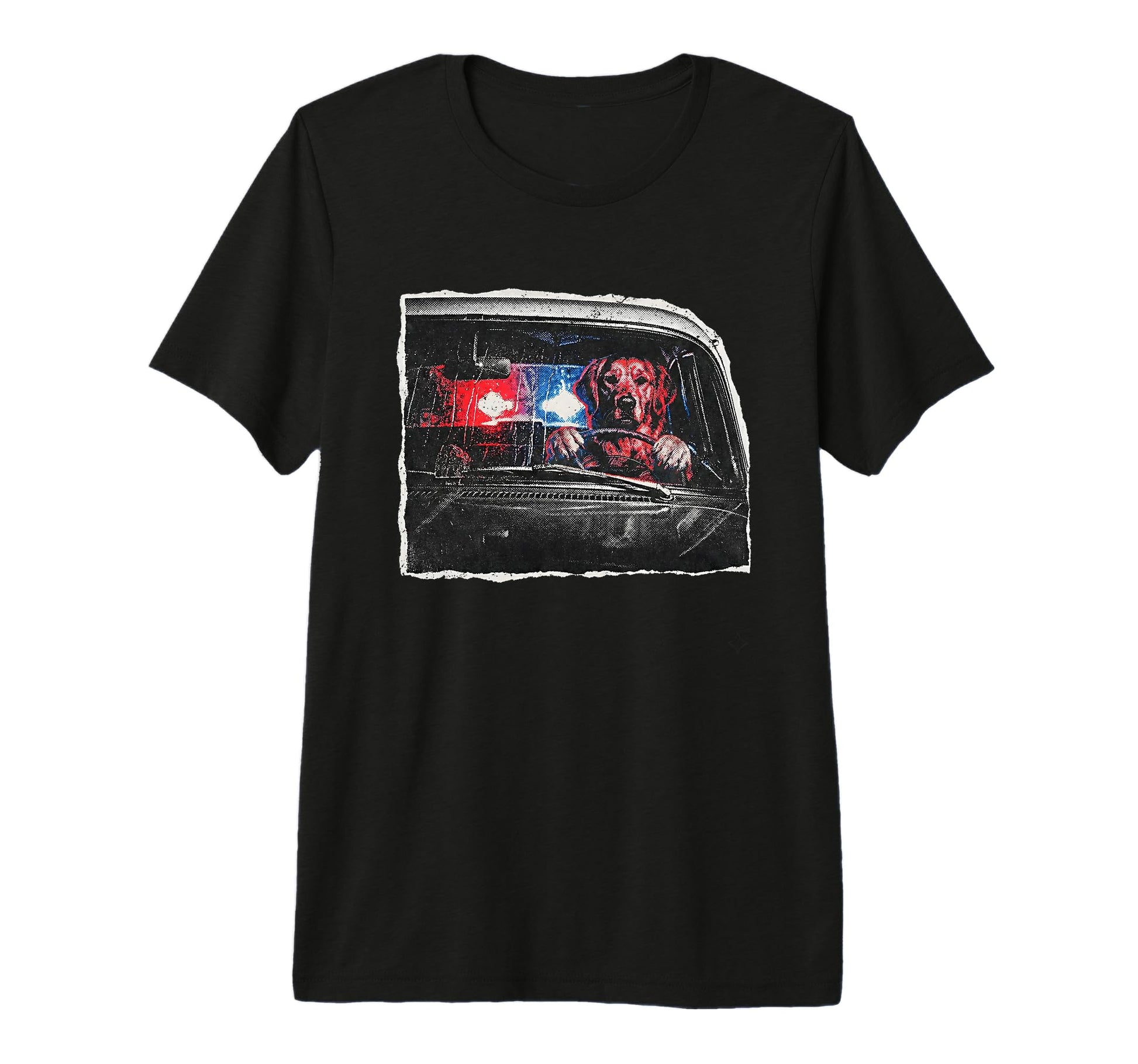 Humorous Golden Retriever Driving T-Shirt - Custom Art Print for Adults - T-Shirt, Sweatshirt, Hoodie