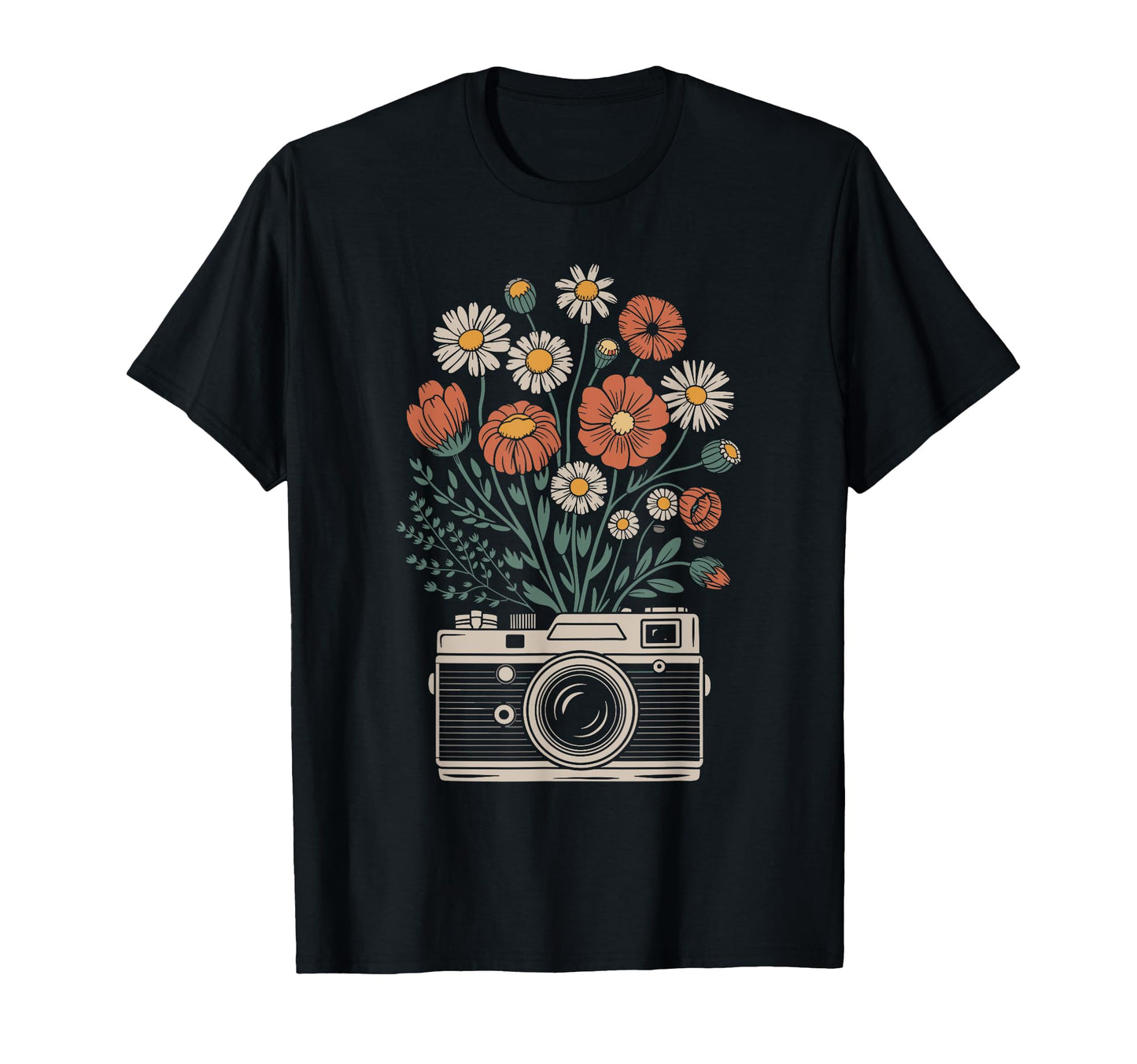 Camera Photography Art Floral Photographer T-Shirt - Novelty Apparel Unisex - T-Shirt, Sweatshirt, Hoodie